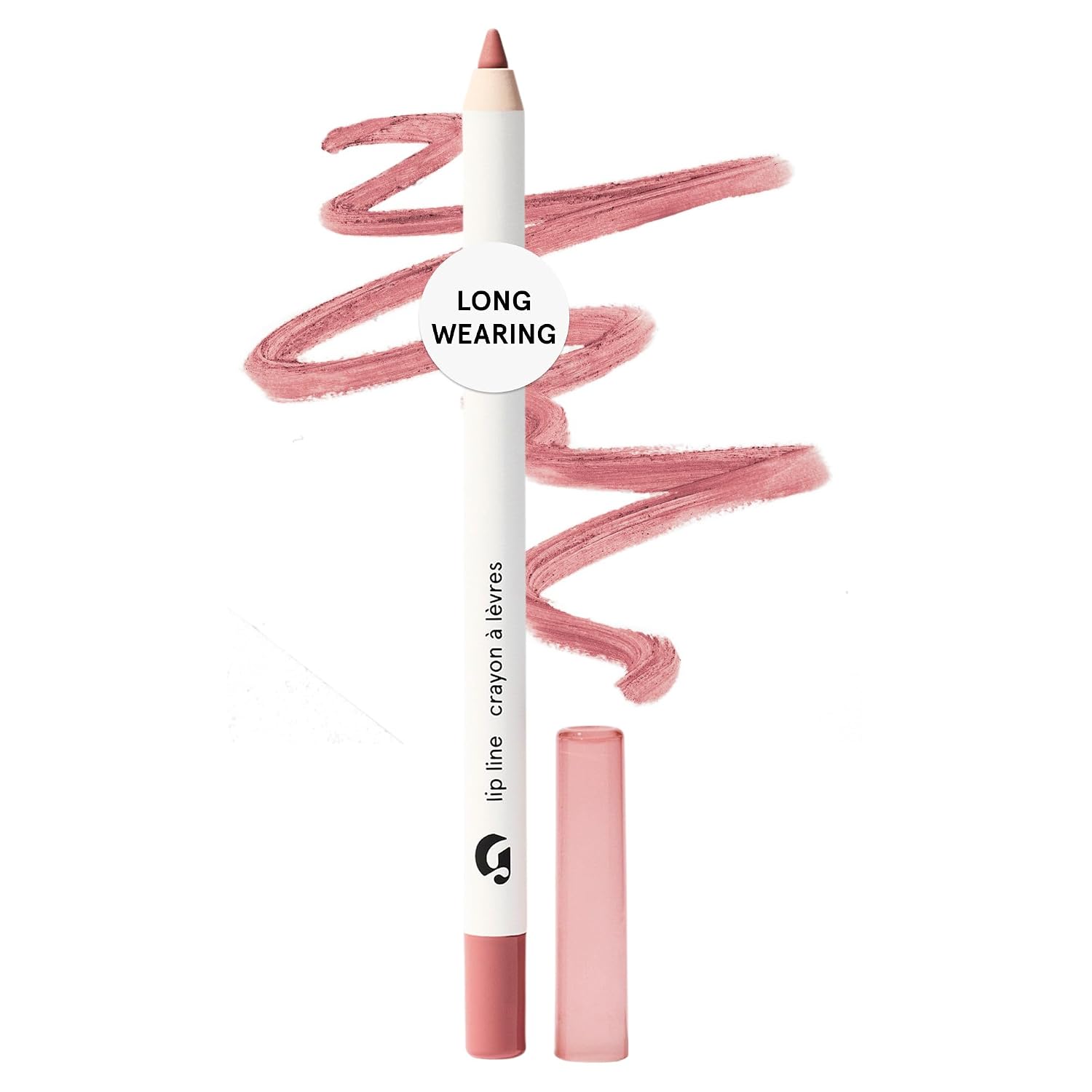 Glossier Lip Line, Buff - Nude Lip Liner Pencil, Long Lasting Water-Resistant Smudge-Resistant Transfer-Resistant Medium Coverage Definer with Jojoba Oil, Natural Shape and Tones for Sensitive Skin