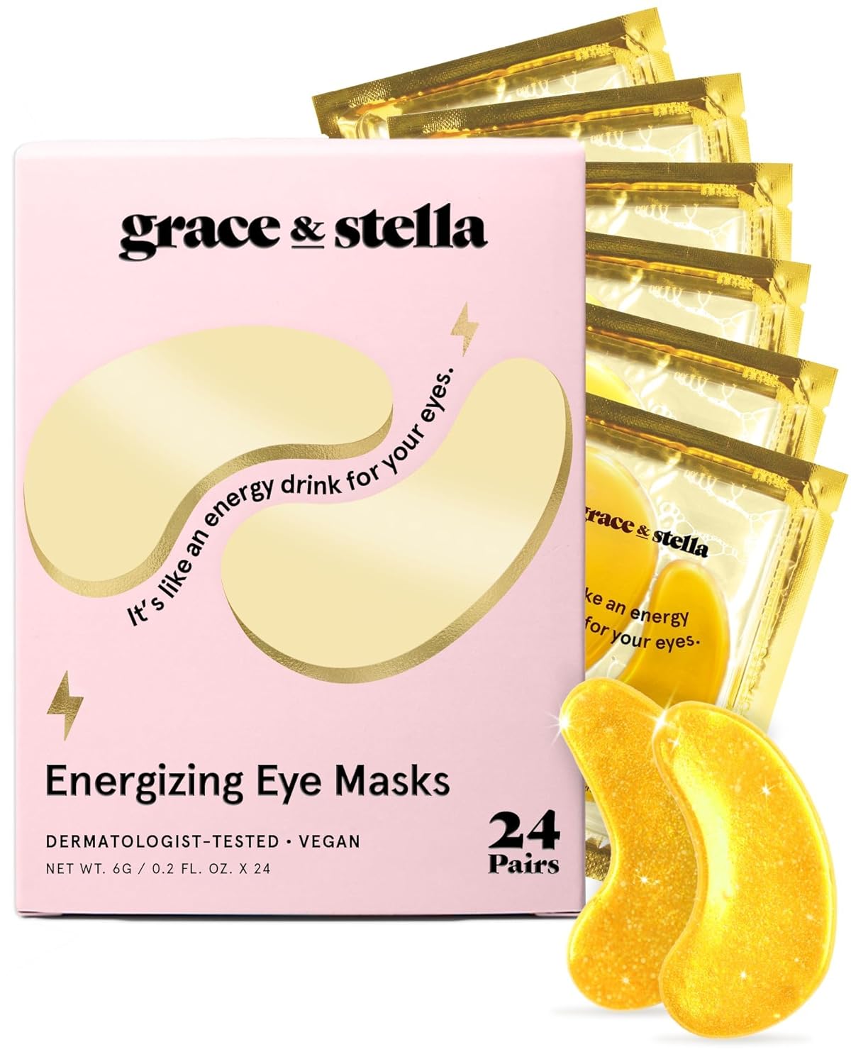 grace & stella - Mascarilla para debajo de los ojos galardonada - Regalos para mujeres - Regalos para niñas adolescentes - Parches de gel para ojeras, ojos hinchados, bolsas debajo de los ojos