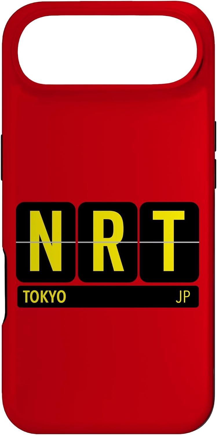 NRT 東京 日本 旅行 お土産 イエロー文字 スマホケース iPhone 11 用