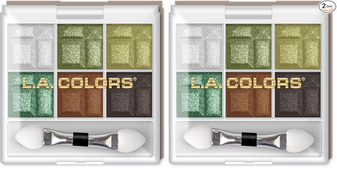 L.A. COLORS Sombra de ojos de 6 colores, Terroso CES461