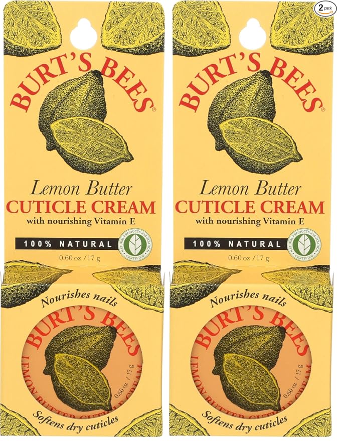 Burt's Bees Crema de mantequilla de limón para cutículas, 0.6 onzas.