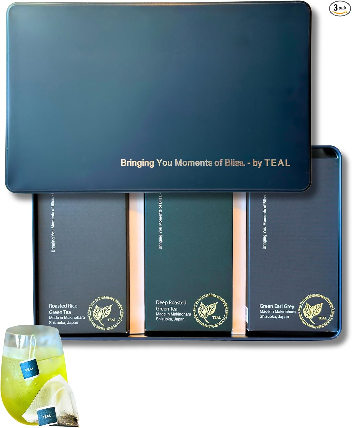 TEAL Green Tea, Deep Steamed Tea Bags, 0.1 oz (3 g) x 20 Packs, from Makinohara, Shizuoka Prefecture, Hot, Cold Brew Available, Present Gift, Souvenir, Shizuoka Tea, Japanese Tea, Green Tea