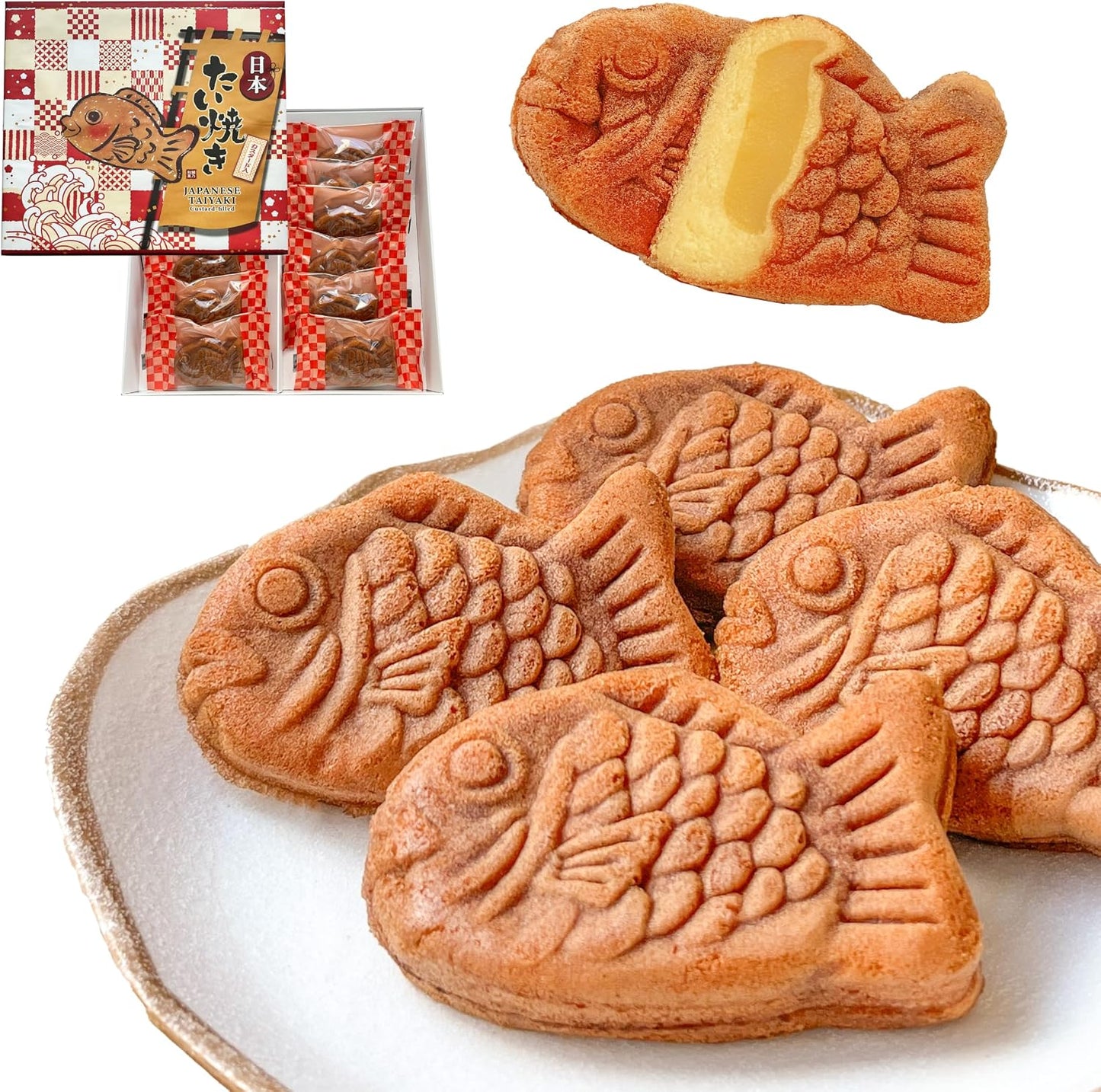 Showei Nihon Taiyaki (Custard 8-Piece Set)