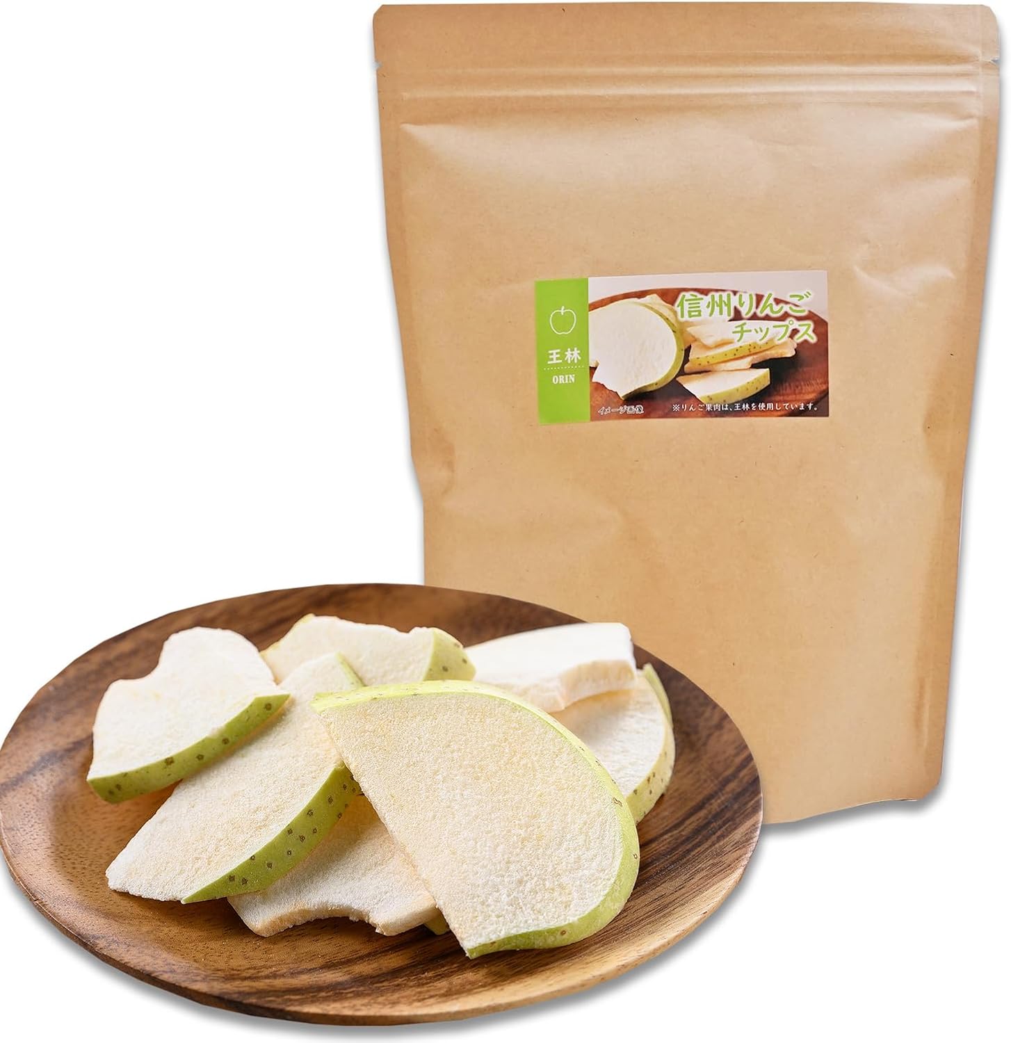 Asuzac Foods Shinshu Apple Chips Fuji Freeze-Dried Non-Fried Stand Pack 25g x 4 Bags Domestic Fuji
