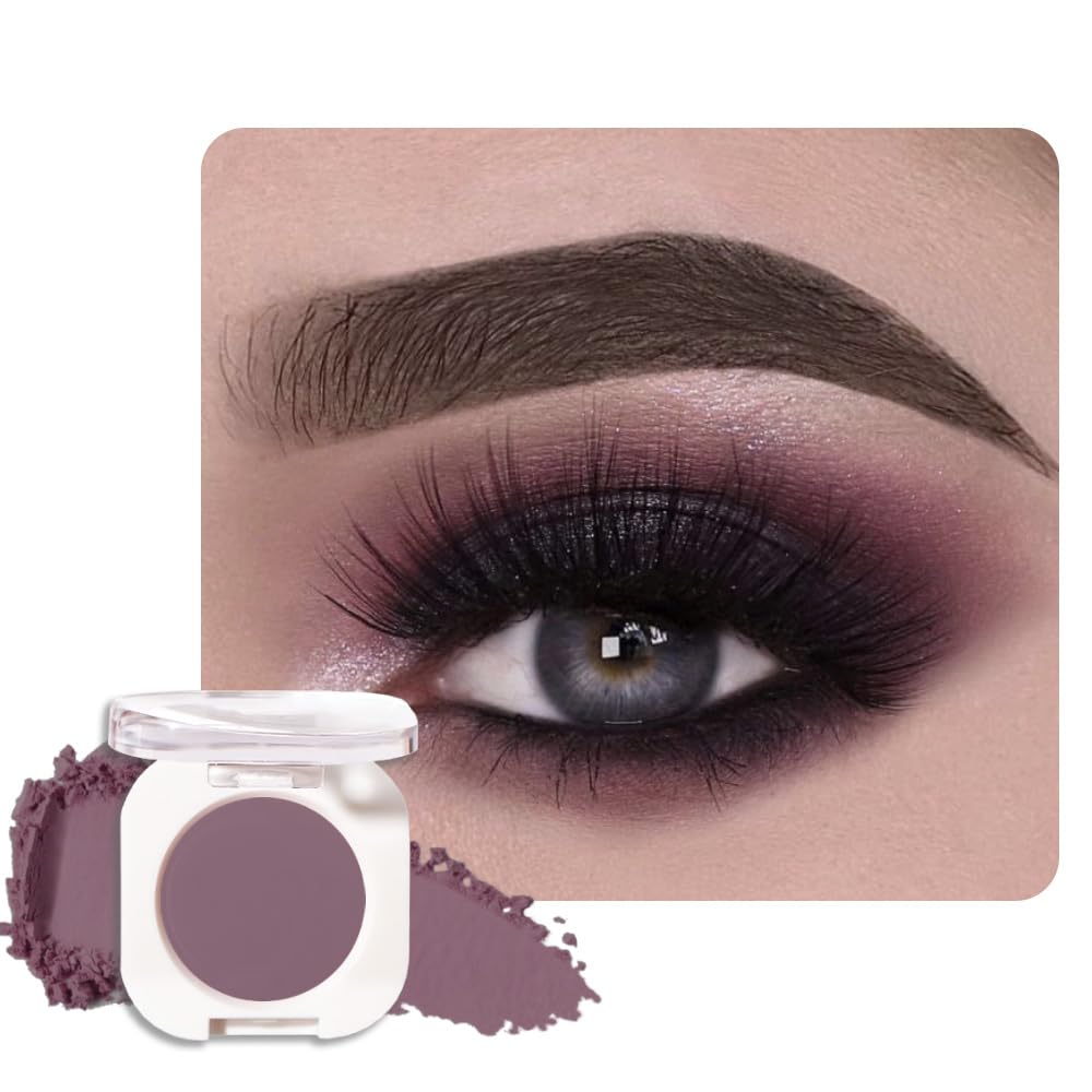 Sombra de Ojos Soltera con Destello de Champán, Sombra de Ojos Mini Liviana y Mezclable para Mujeres Mayores, Paleta de Maquillaje de Sombra de Ojos Monocromática Pigmentada Impermeable