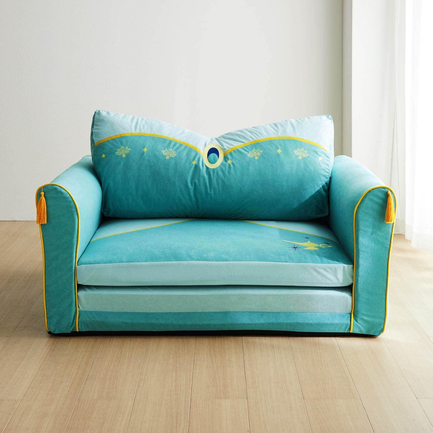 Belle Maison Disney Sofa Bed, Character, Image Sofa Bed, Beauty and the Beast (Navy)