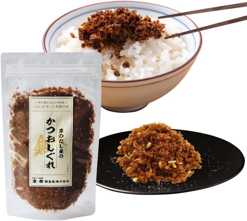 Fukushima Katsuo Co., Ltd. Katsuo Shigure 175g (Furikake/No Additives/Domestic) Kyoto-based bonito flakes shop for 100 years (bonito flakes/tuna flakes/onigiri) Okaka Katsuo Jakocho