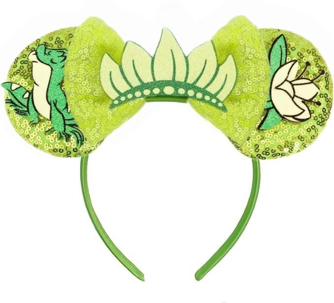 Diadema de Orejas de Ratón Hecho a Mano, Orejas del Mejor Día de la Historia para Fiesta, Viaje, Parques, CospLay, Esenciales (Mejor Día de la Historia - Rosa)