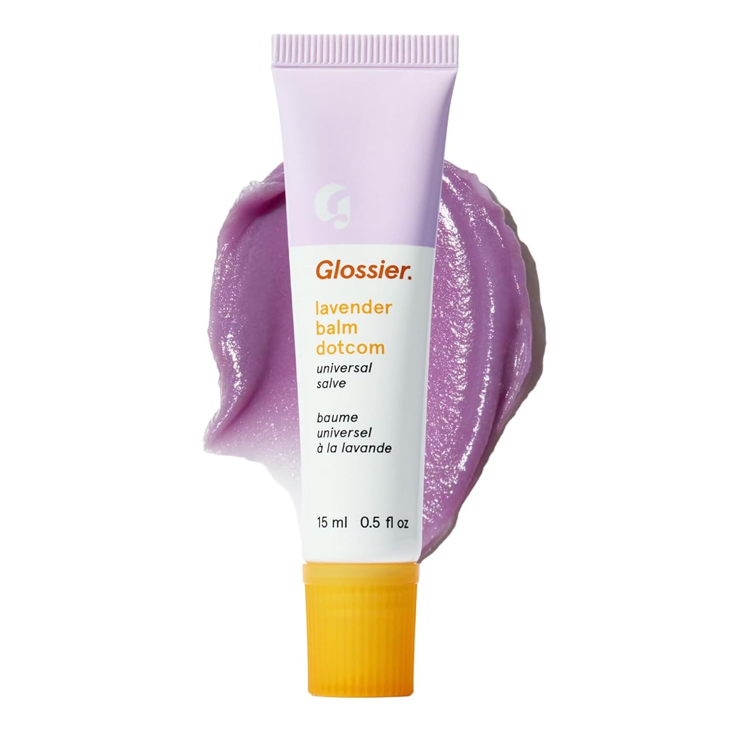 Glossier Balm Dotcom Hydrating Lip Balm - Universal Salve, Up to 12Hr Moisture - Lanolin, Beeswax & Castor Oil for Dry Lips, Cuticles & Skin - Birthday, Clear Soft Shimmer, 15ml