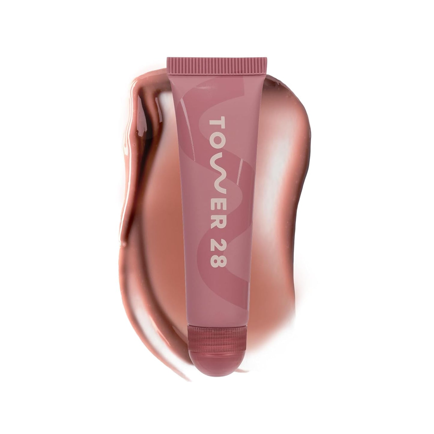 Tower 28 LipSoftie Bálsamo Labial Hidratante con Tinte, Mascarilla Labial Hidratante para Labios Agrietados - Sabor a Sandía Kiwi, Brillo Rosa Claro