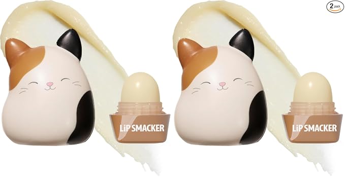 Lip Smacker Squishmallows - Bálsamo labial hidratante, divertido y suave y esponjoso, parte superior coleccionable, hidrata y suaviza - Patty