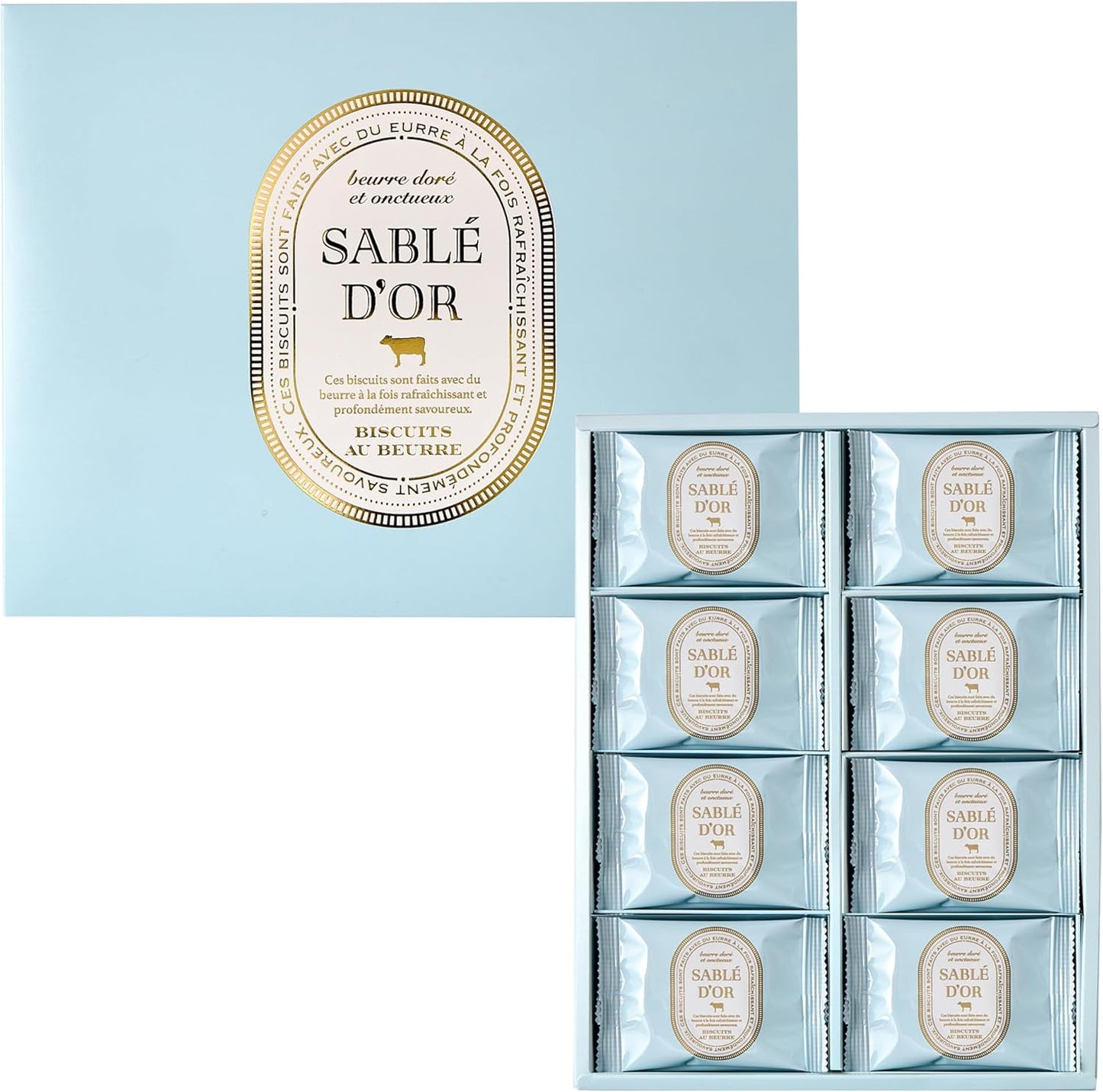 SABLE D’OR Cookie Treats, Gift, White Day Sweets Gift, Butter Cookies (12 pieces)