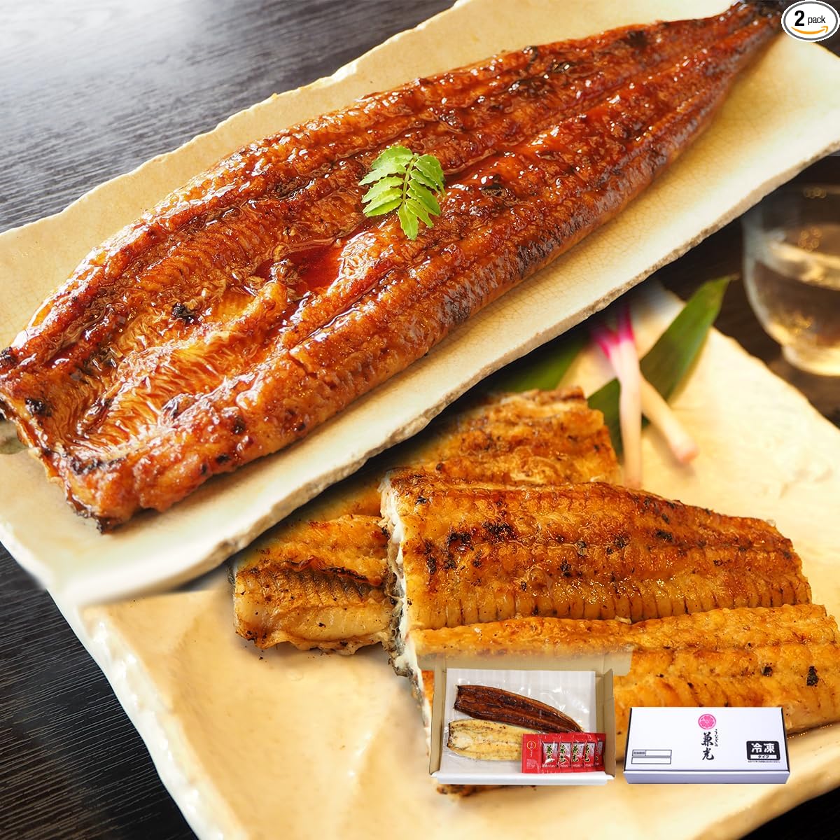 Unagi no Kanemitsu Domestic, Aichi Prefecture Eel, Headless, Kabayaki, Extra Large, Size 175g or more, 1kg (5 to 6 eels), Comes with sauce and sansho pepper | Gas Grilled Sauce with 15 Bags of Japanese Pepper, Bulk Buy, Large Capacity, Gourmet