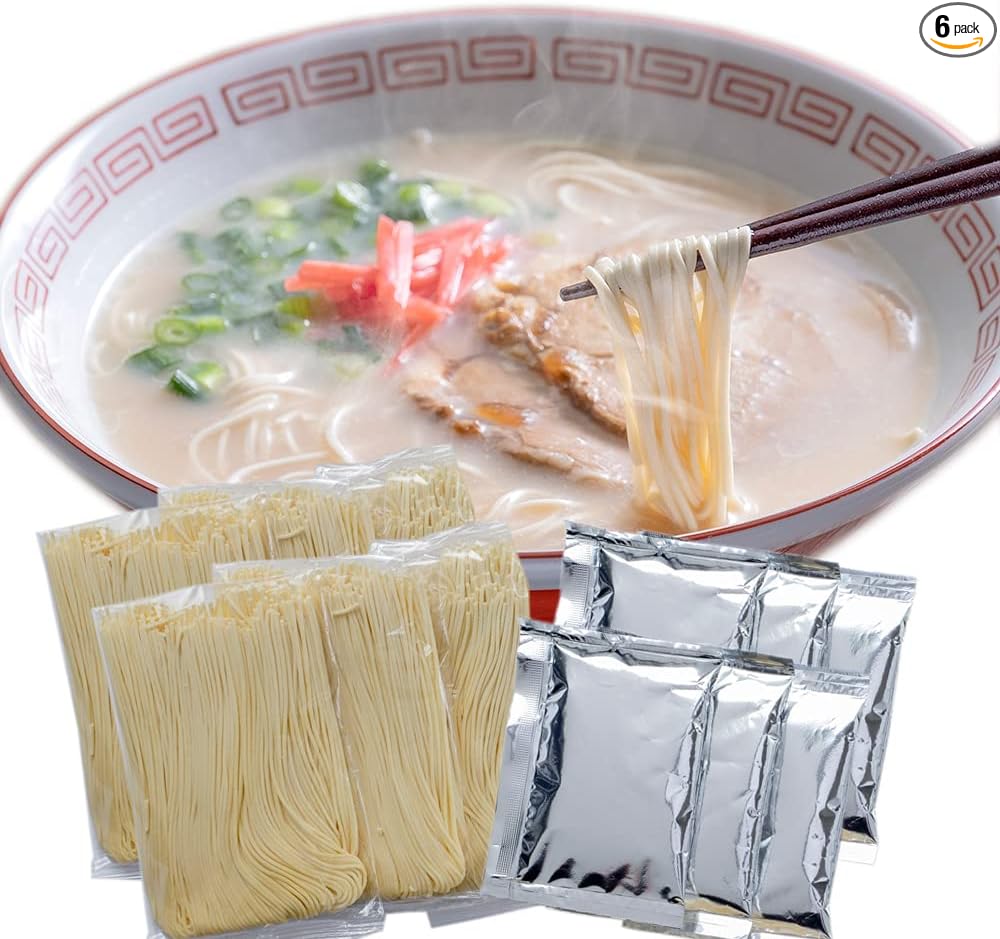 Daichi Raw Sweets, Hakata Ramen, 5 Servings, Made in Fukuoka Prefecture, Genuine Semi-Raw Noodles, Baggage Noodles, Thick Tonkotsu Soup, Pork Bone Ramen, Nagahama Dai Ramen, Fukuoka Gourmet Order