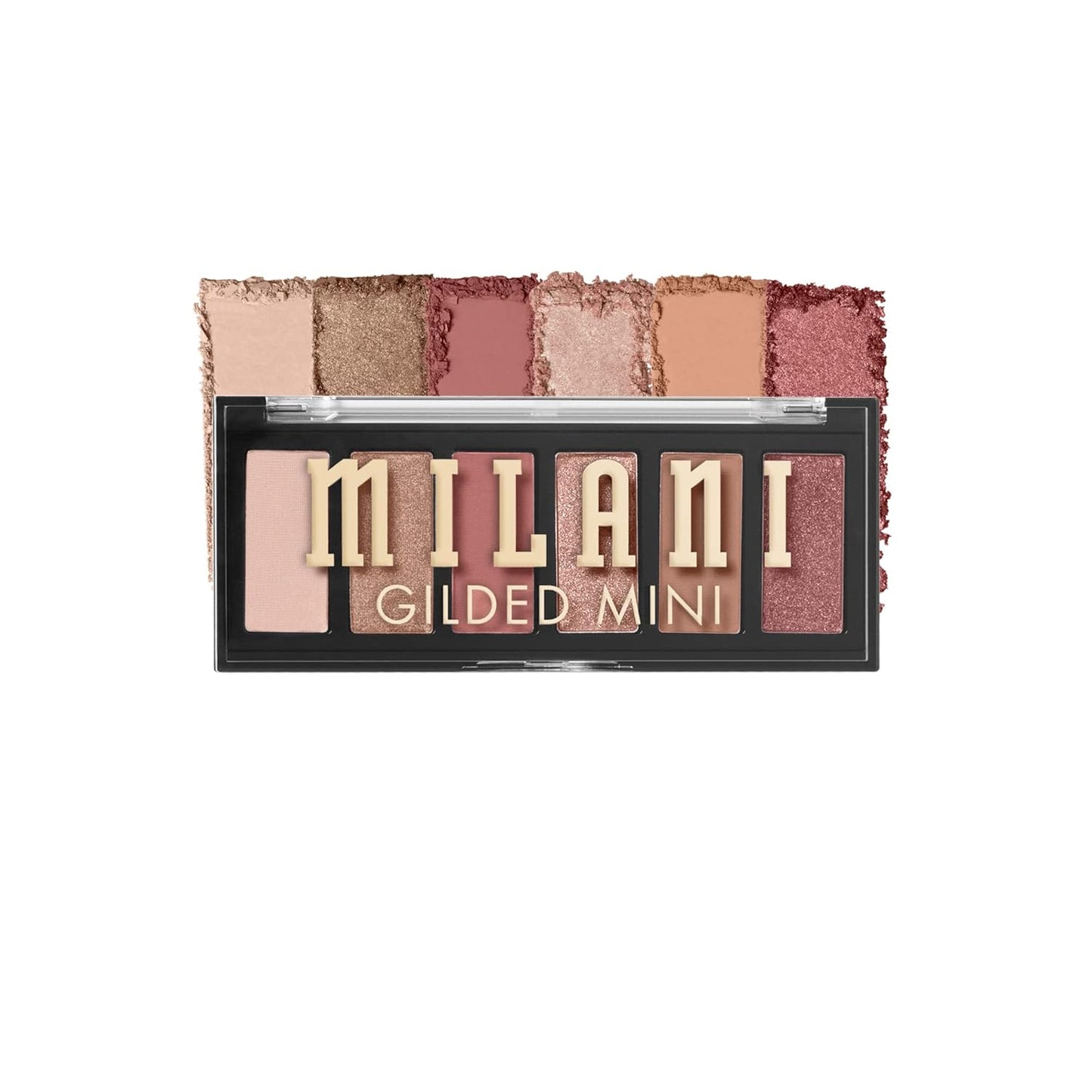 Milani Mini paleta de sombras de ojos dorada con 6 tonos mate y brillantes - Whiskey Business