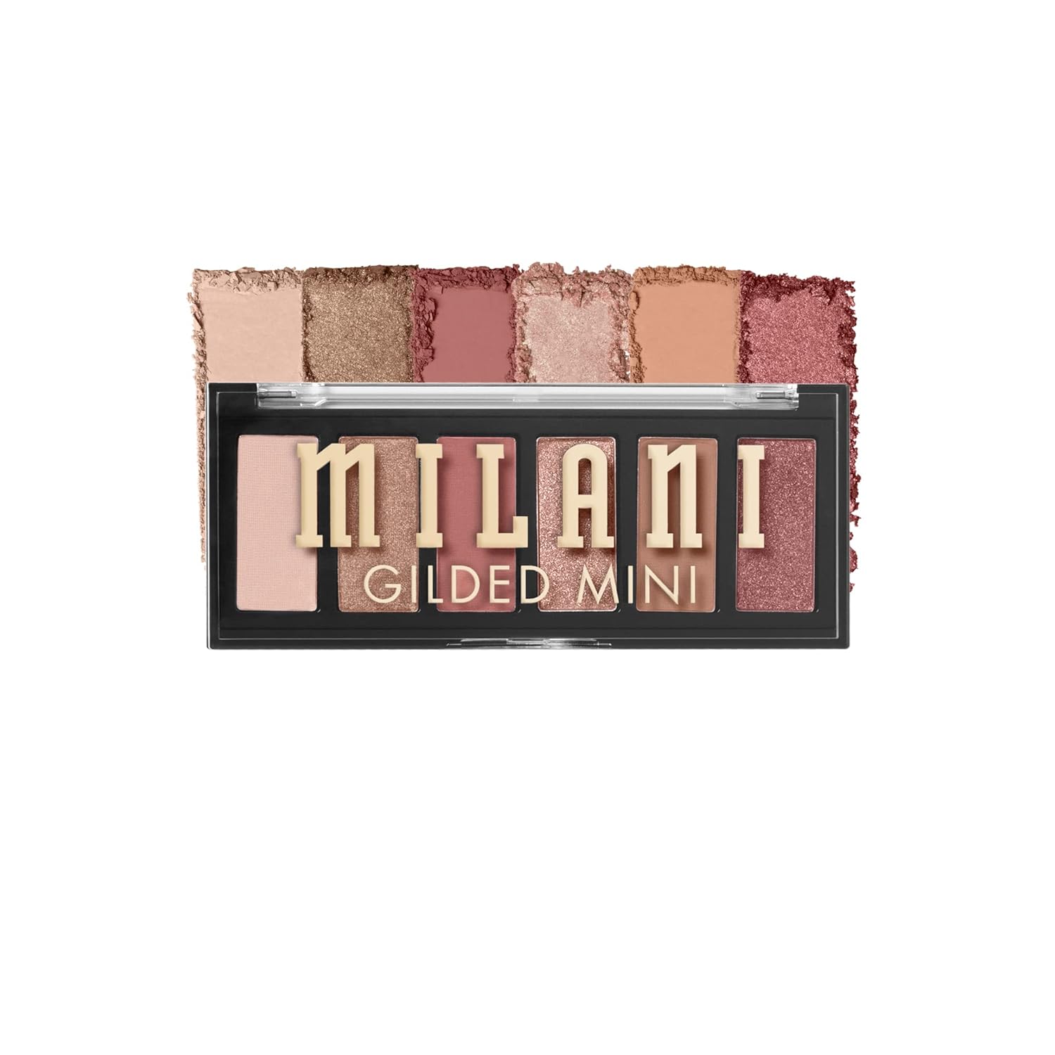 Milani Mini paleta de sombras de ojos dorada con 6 tonos mate y brillantes - Whiskey Business