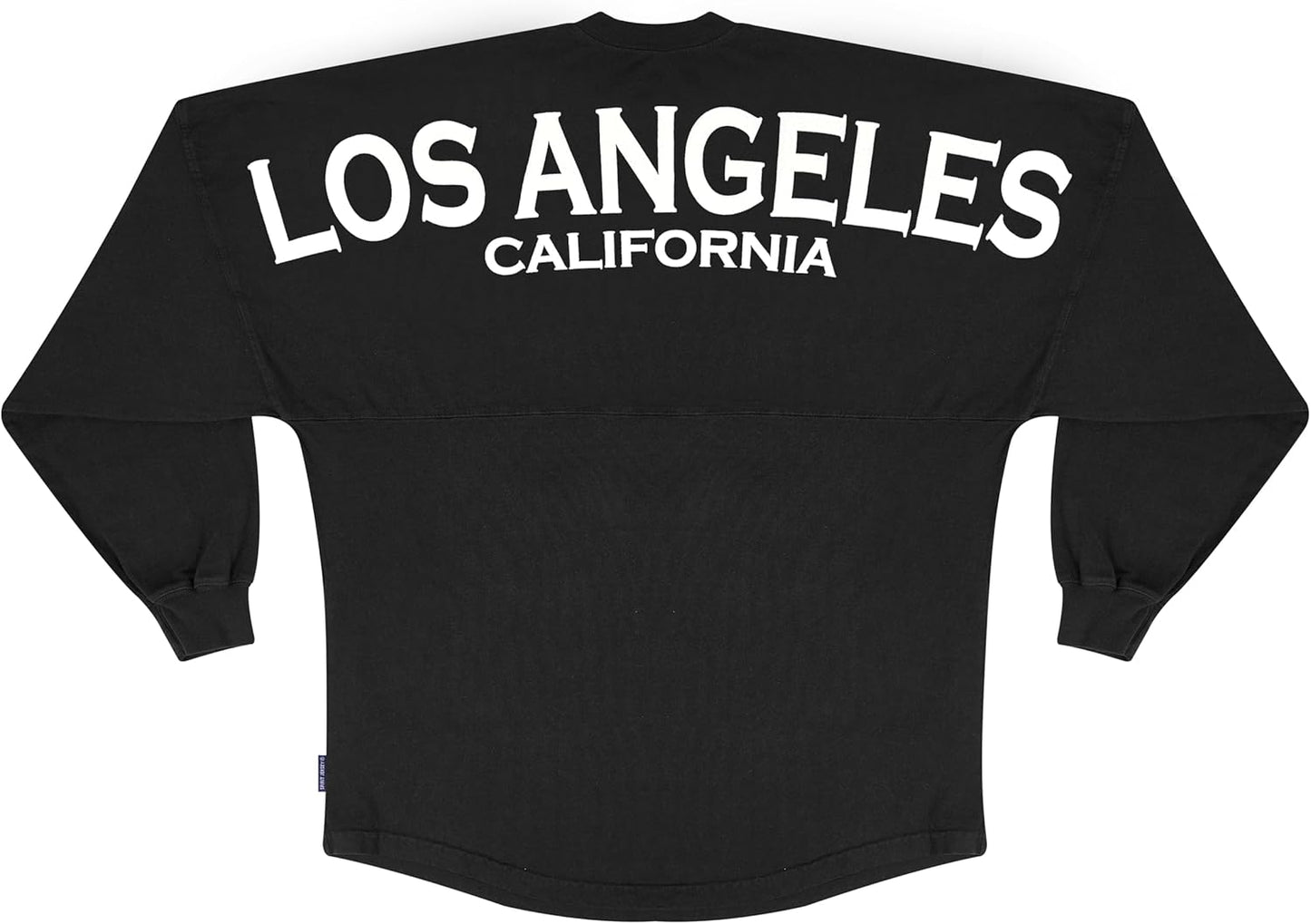 Spirit Jersey Camiseta clásica de Los Ángeles, California, de gran tamaño, unisex, de manga larga, preencogida, 100% algodón