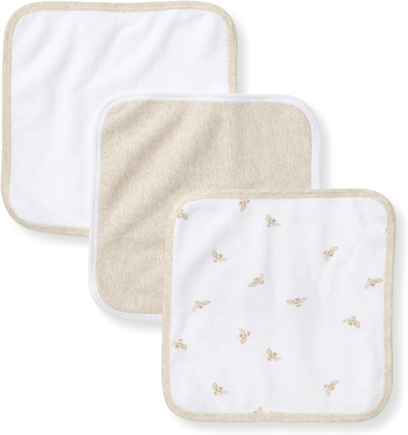 Toallitas de baño para bebés Burt's Bees Baby, 100% algodón orgánico, tejido de rizo suave y súper absorbente y tela de rizo tejida | Los paños de baño suaves y suaves de rizo 100 % algodón orgánico son los esenciales perfectos para el baño