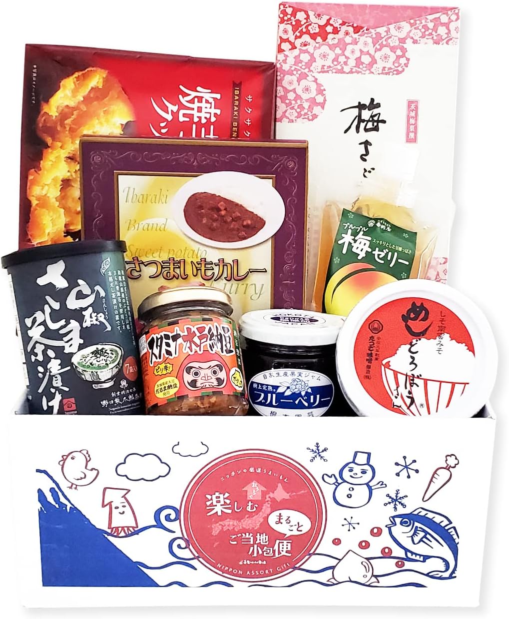 Onakamen Ordered Gourmet Supply Set, Nagano Souvenir, Local Gourmet Gift, Local Parcel, Nagano Prefecture (S Size) Gourmet Umaimon Market
