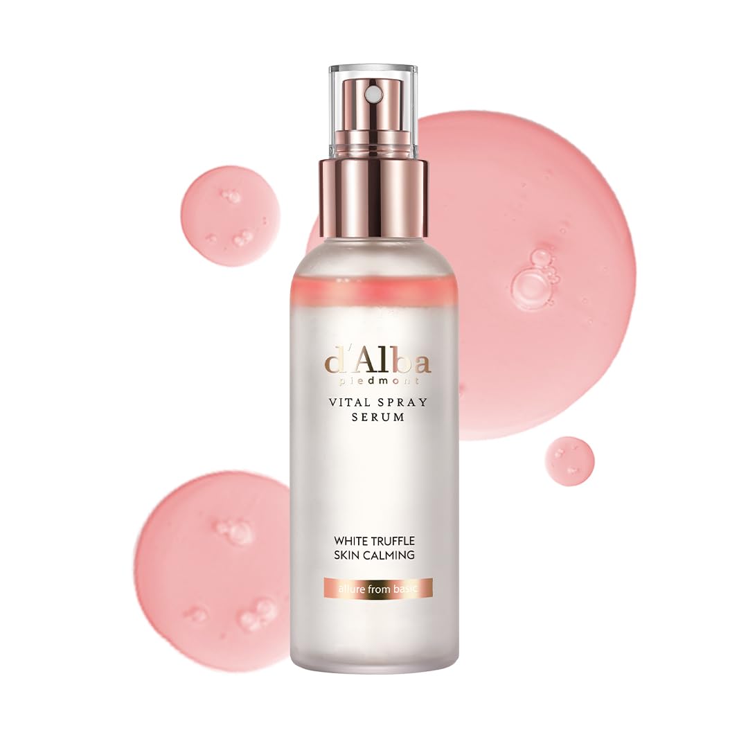 d'alba Piedmont - Suero en aerosol de trufa blanca italiana, cuidado de la piel vegano, hidratante facial ligero, suero brillante para piel radiante, no comedogénico, todo en uno, cuidado de la piel coreano (3.38 onzas líquidas)
