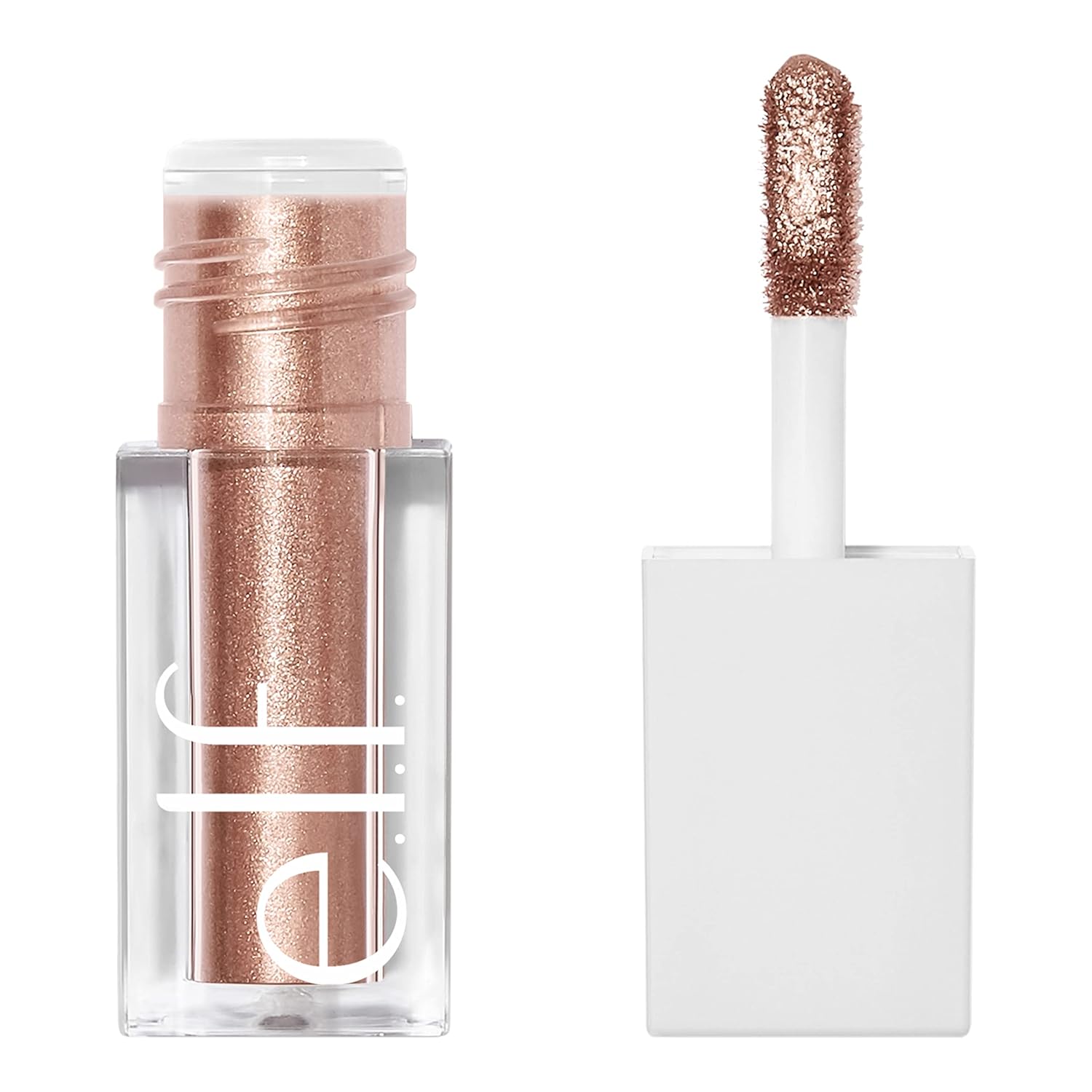 e.l.f. Sombra de ojos líquida metálica, fórmula de gel, acabado multidimensional para un aspecto de ojos atrevido, cobertura de un solo paso, vegano y libre de crueldad, Moon, 0.1 onzas líquidas