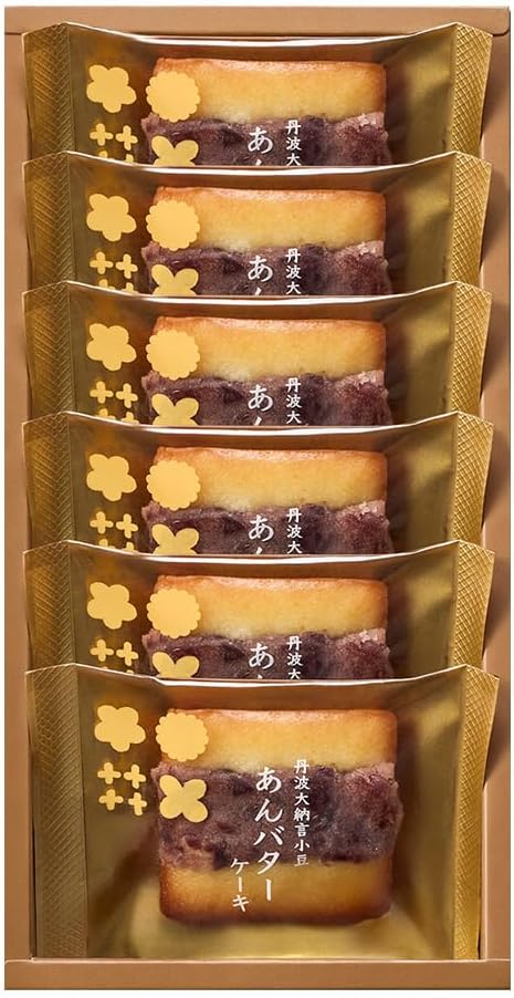 Nakajima Daisodo Tamba Dainagon Adzuki Beans, Butter Cake, Sweets, Baked Confectionery, Gift, Gift, Souvenir, Thank You, Return, Home Celebration, Celebration, Souvenir, Serveir, Sweets (Set of 12)