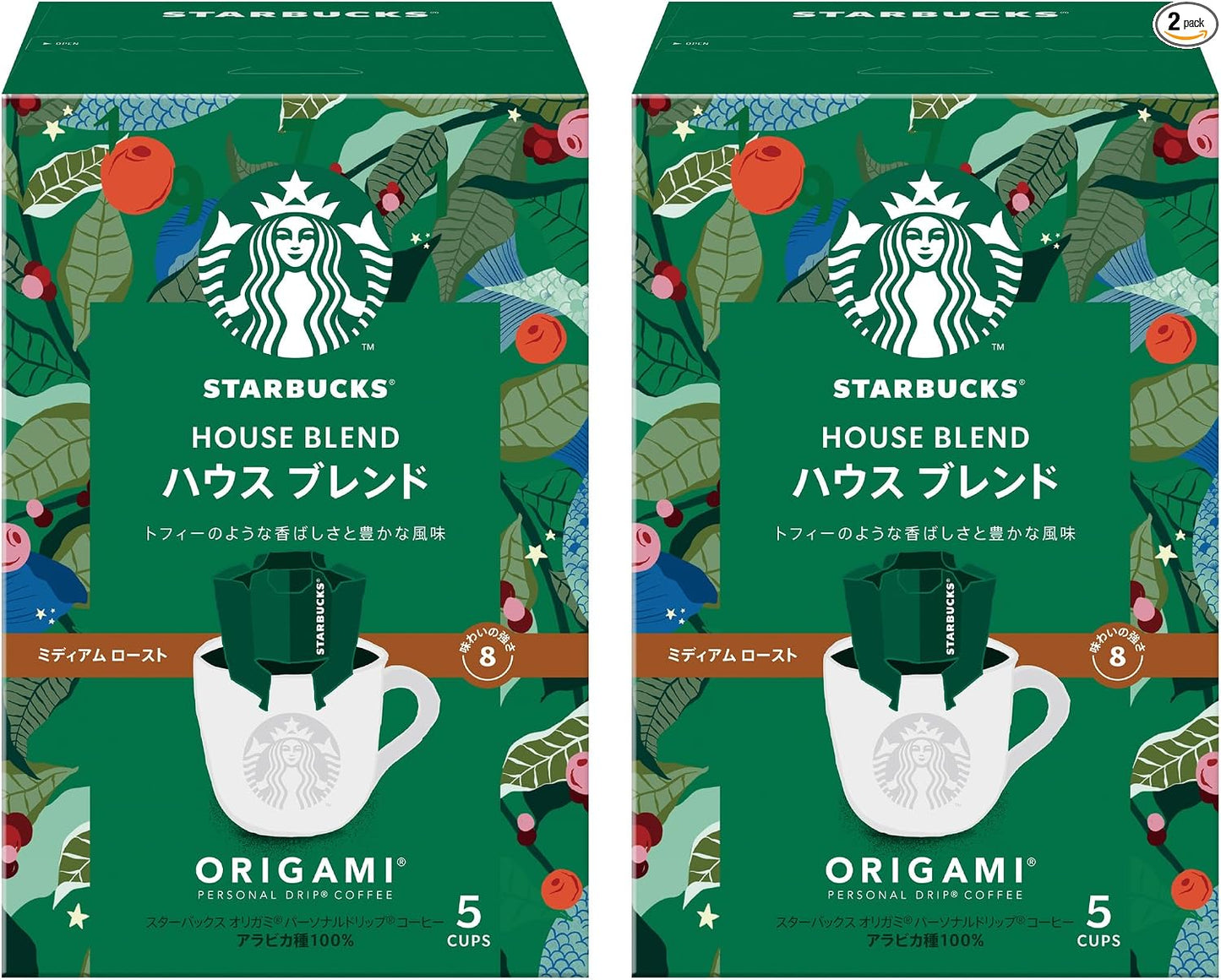 Starbucks Origami with Reusable Cup Japan Exclusive House Blend, Black Coffee