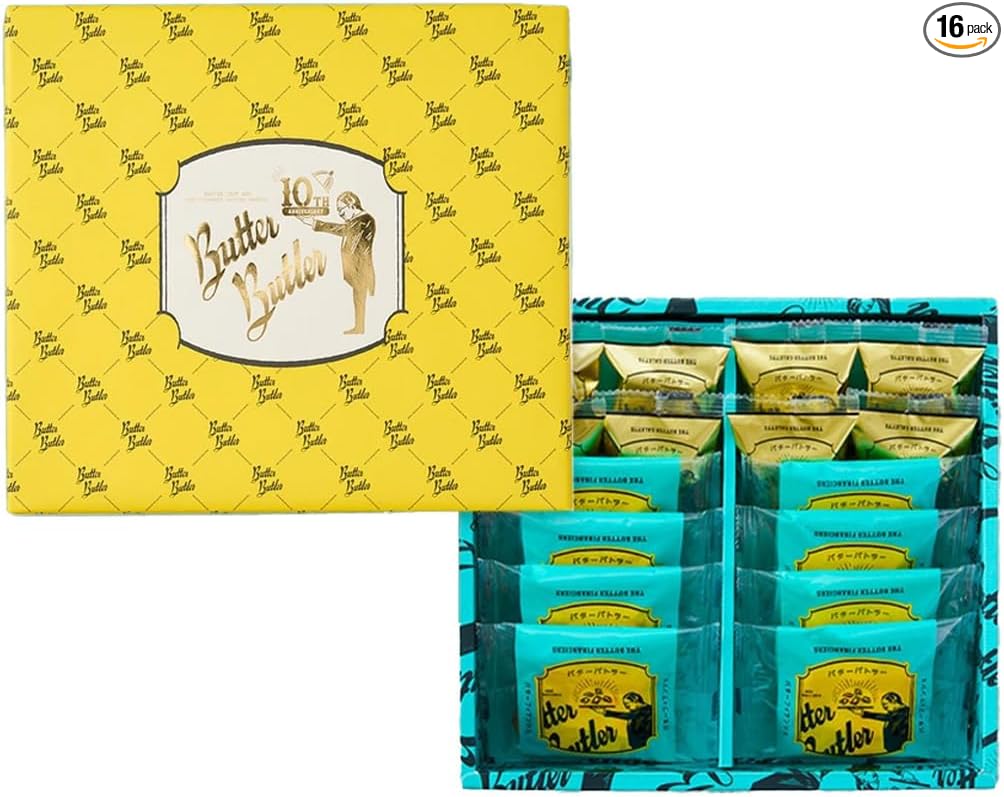 Butter Butler (バターバトラー) Butter Galette, Popular Snacks, Sweets, Gift, Tokyo Souvenir, Hand-Delivered, Individually Wrapped, Present, Return Gift, Internal Celebration, Baked Goods, Retirement (Pack of