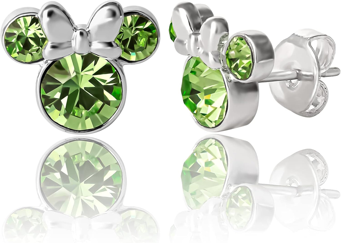 Disney Minnie Mouse Birthstone Stud Earrings for Women Jewelry Disney