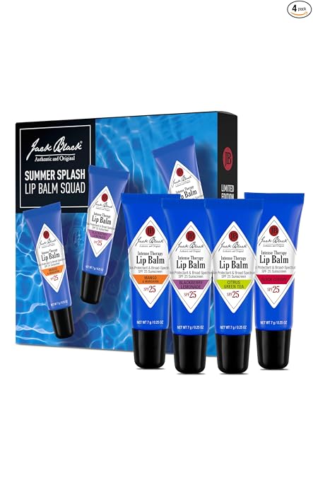 Jack Black Intense Therapy Lip Balm – SPF 25 Sun Protection, Lip Moisturizer
