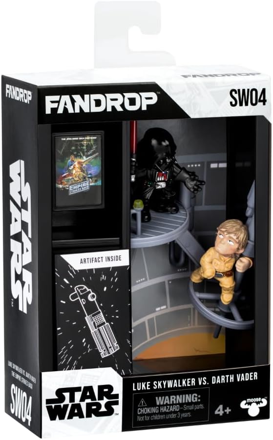 FANDROP SW02-Star Wars: The Clone Warsâ - Ahsoka Tano VS. Maul. FANDROP combina un diorama épico, artefactos y marcador de escena creando una exhibición para mejorar la colección, 4 para coleccionar