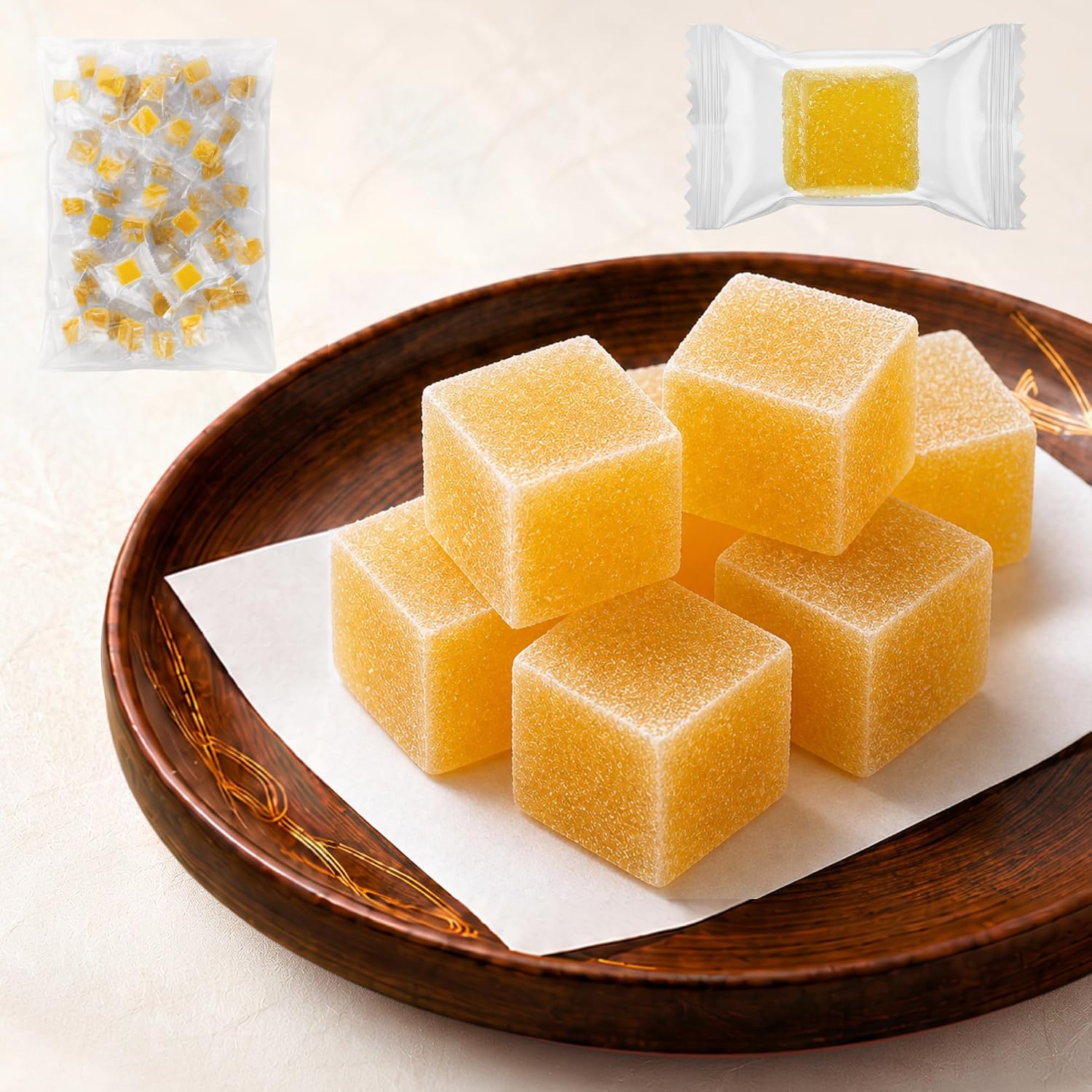 Alneka Mini Adzuki Yokan Yokan Japanese Sweets, Individual Packaging, 17.6 oz (500 g), Estimated Quantity: Approximately 50 Pieces, Made in Japan