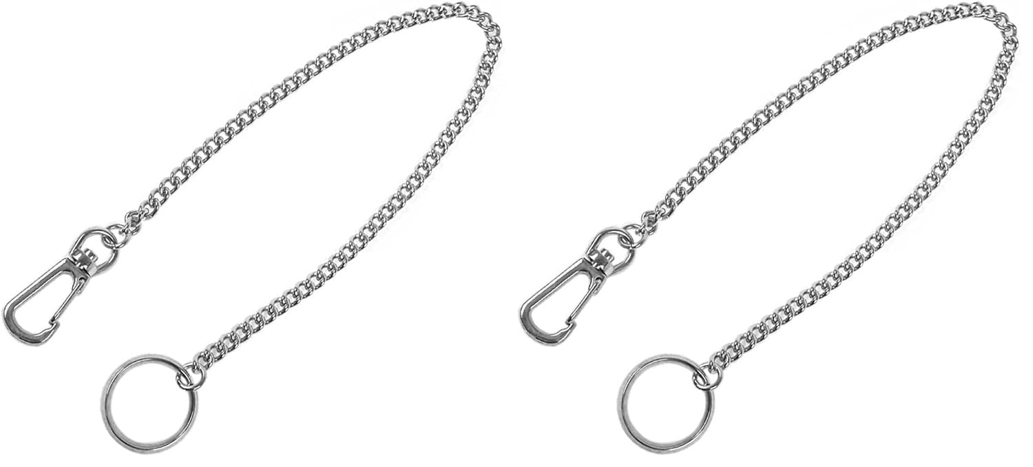 Nissa Chain Key Chain, 11.8 inches (30 cm), No.2, Black Nickel (x 2)