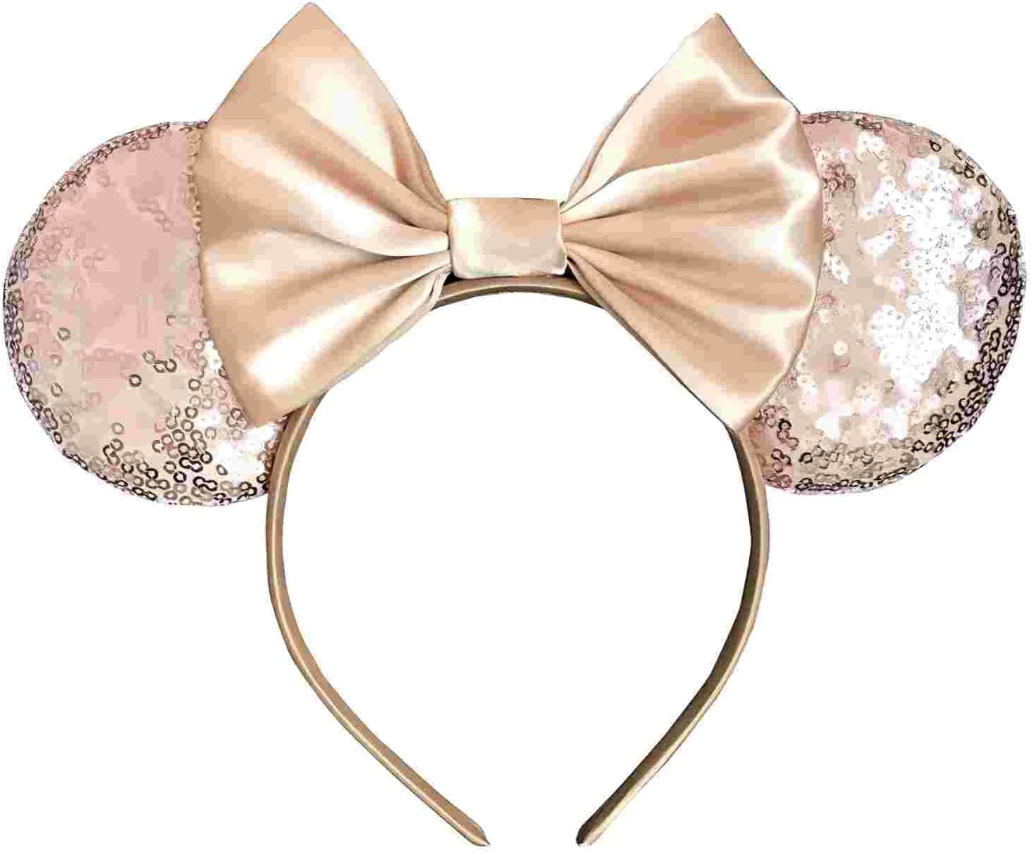 Mouse Ears Headband for Women Girls Gift for Women Girls Role Play Accessories Party Decoration (Rainbow)