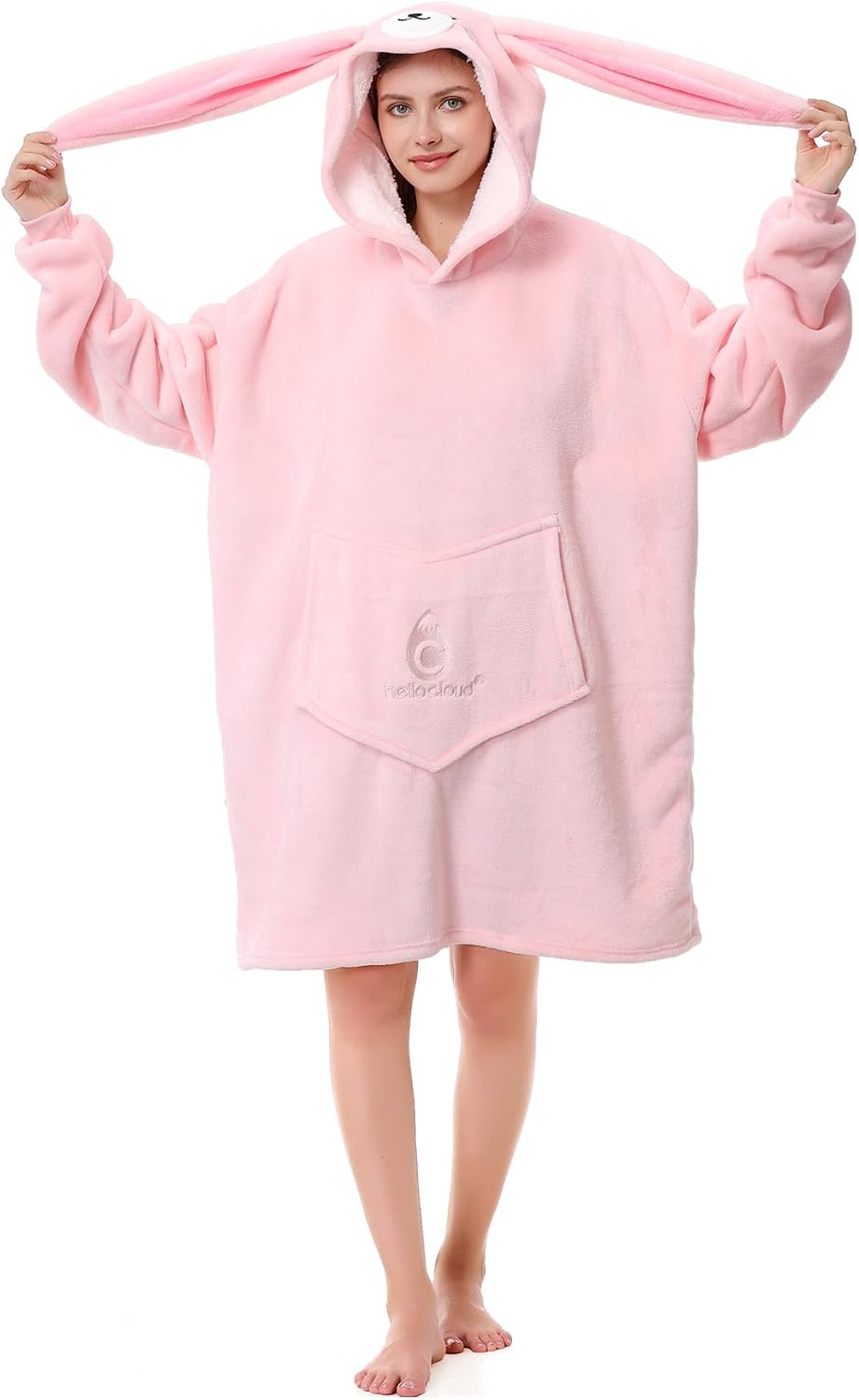 Manta con capucha de gran tamaño, sudadera de manta portátil, forro polar sherpa ultra suave, cómoda sudadera con capucha