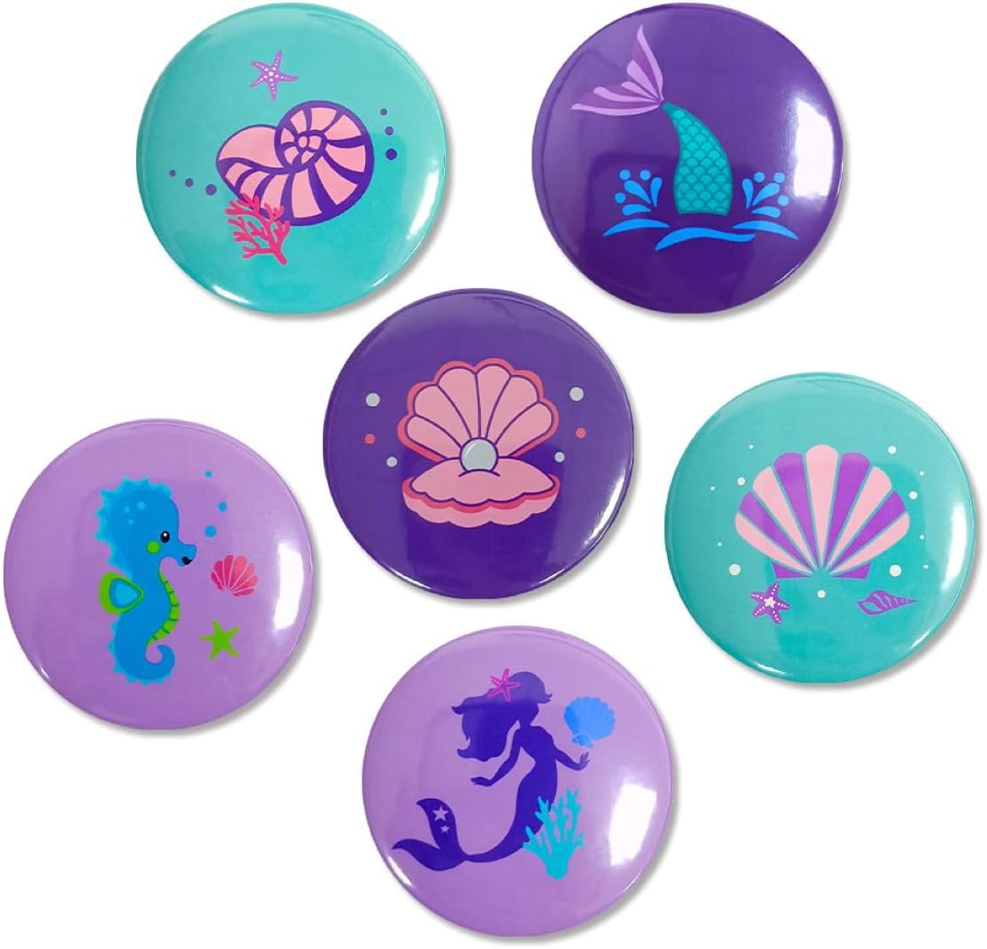6 pines de insignias de cumpleaños, suministros de fiesta divertidos, alfileres esmaltados de metal de estaño, diseños de invitados, recuerdos