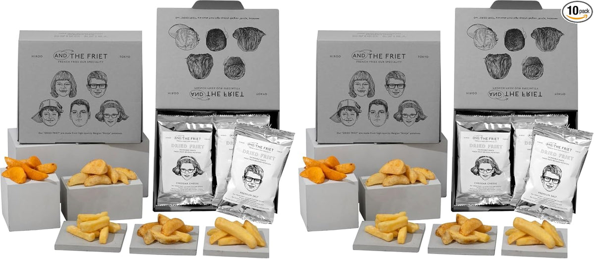 (Treat Yourself) AND THE FRIET Mini, Set of 5, Dry Friets, Snacks, Potatoes, Retirement, Tokyo Souvenir, Individually Wrapped, Souvenirs | Midway Sweets Housewarming Return Premium Potato Chips Assortment