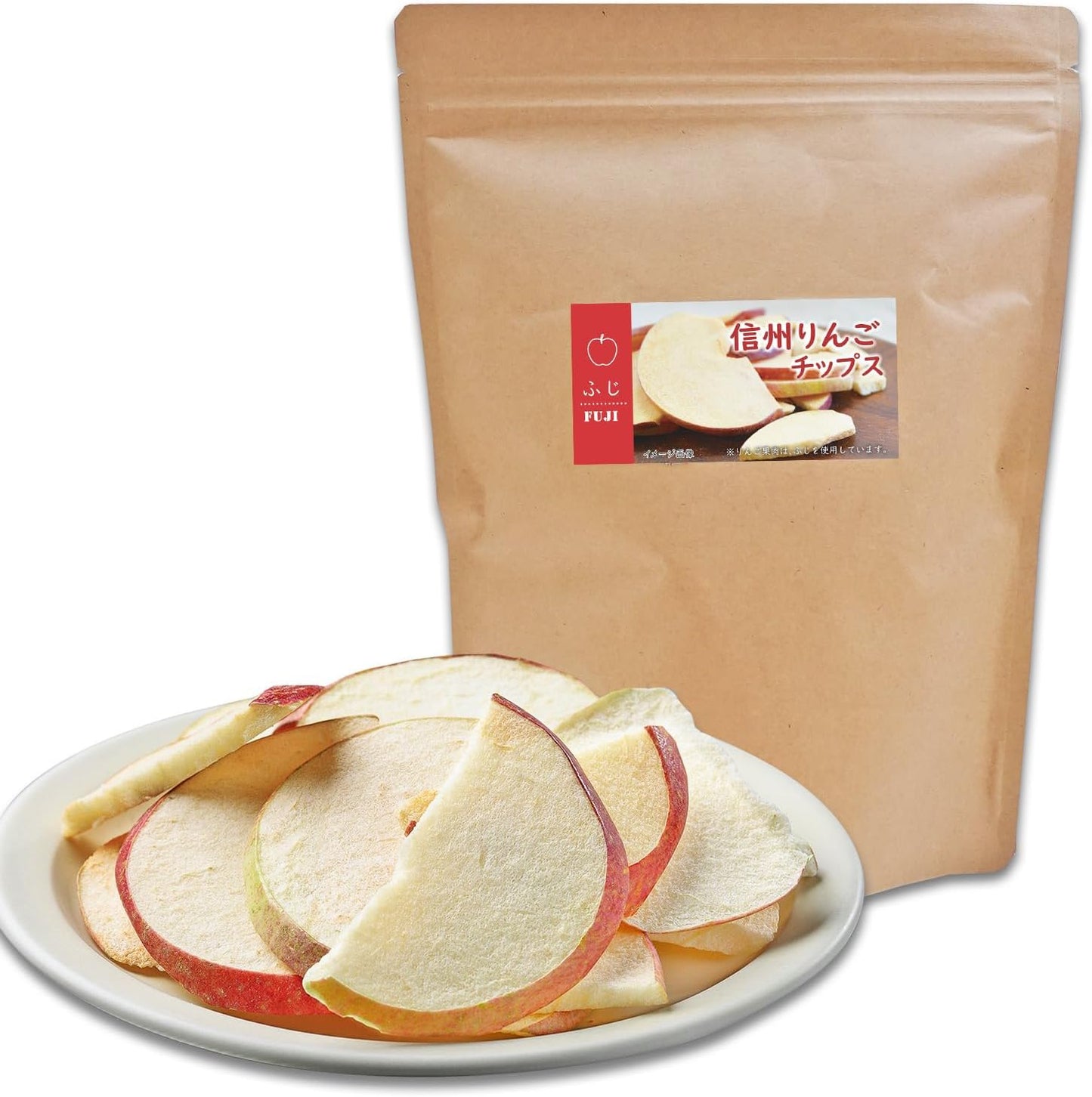 Asuzac Foods Shinshu Apple Chips Fuji Freeze-Dried Non-Fried Stand Pack 25g x 4 Bags Domestic Fuji