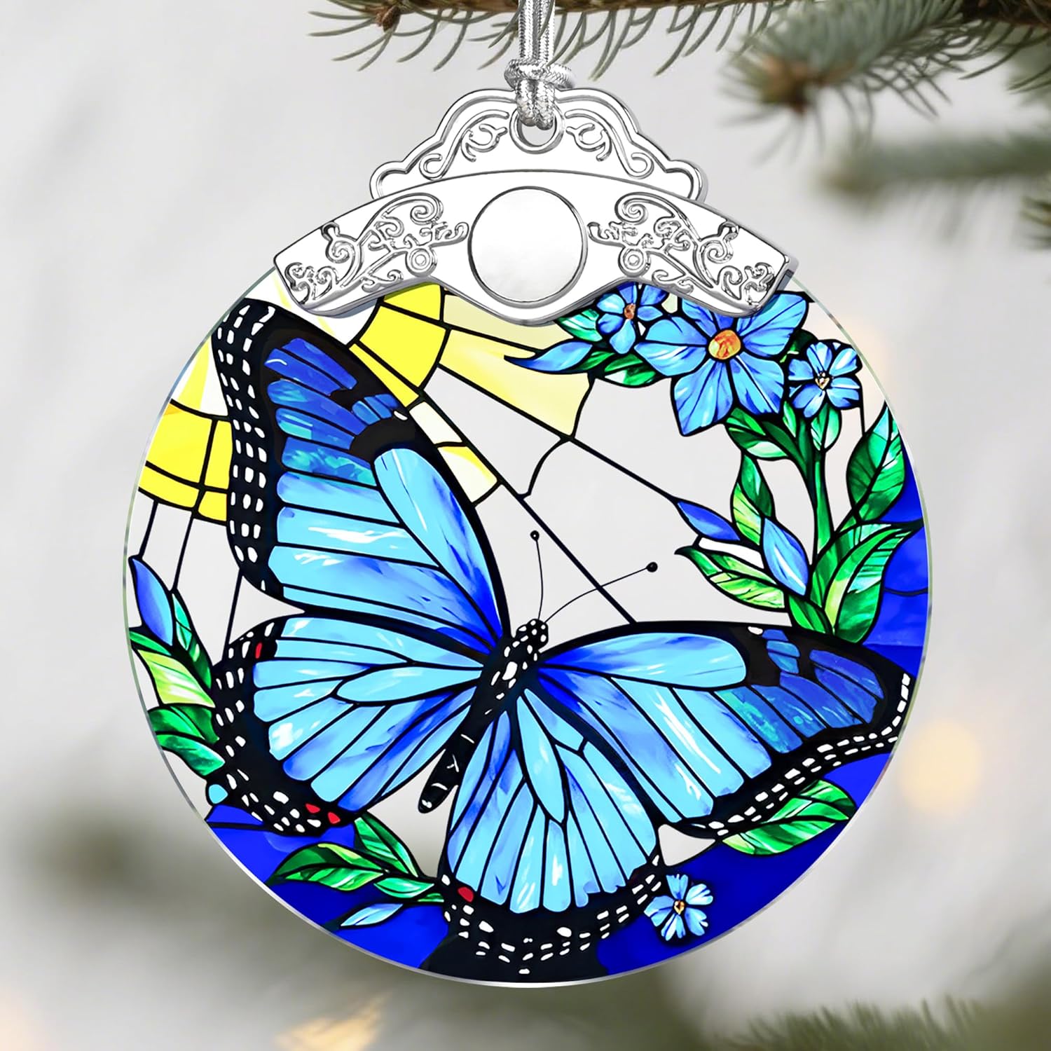 Adornos de Navidad de paisaje de montaña: adornos para árbol de Navidad, decoración navideña para alpinista, relleno de calcetines, ideas de regalo, regalos de Navidad y regalos para amantes de la