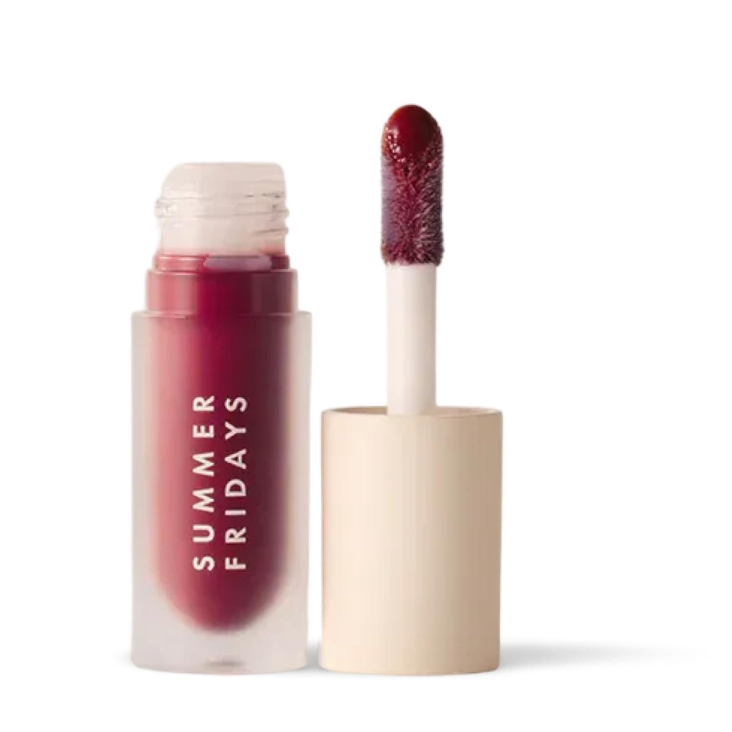 Summer Fridays Dream Lip Oil - Hydrating Tinted Lip Gloss Oil - Non-Sticky Formula with Skincare Benefits for Long-Lasting Softness + Shine - Effortless Beauty Gifts - Warm Beige (0.15 Oz)