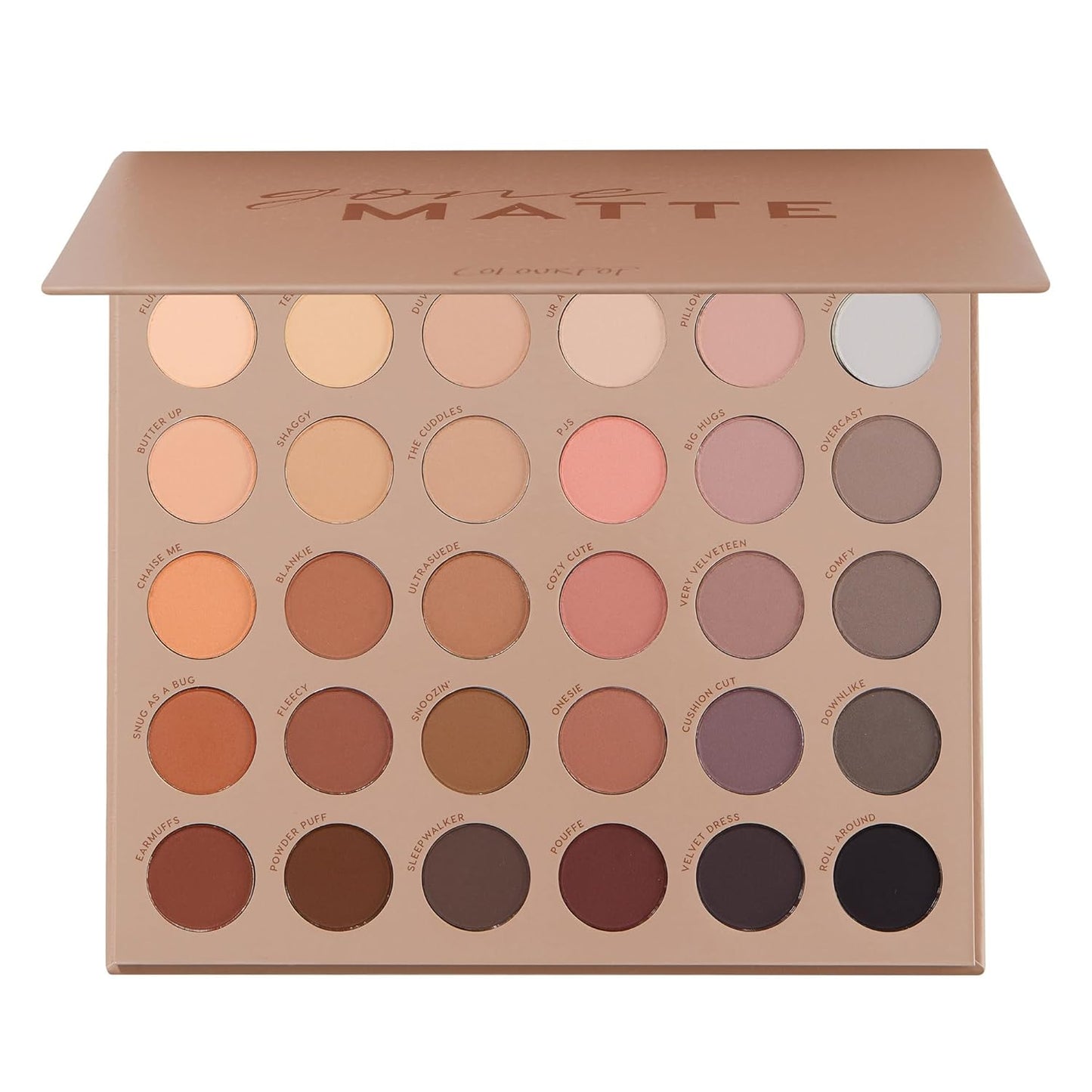 ColourPop Smoke N Roses Paleta de sombras de ojos, tonos rosey y ahumados con acabados metálicos y mate, maquillaje de ojos de alto pigmento con una fórmula de larga duración (1.16 onzas)