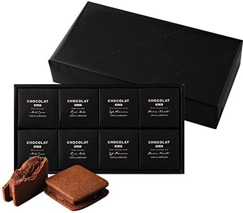 Vanilla Beans, Showcola (Set of 2), Chocolate Gift | お菓子 (手提げ袋付き 個包装) 詰め合わせ 菓子折り お返し プレゼント 手土産 スイーツ チョコ チョコサンド