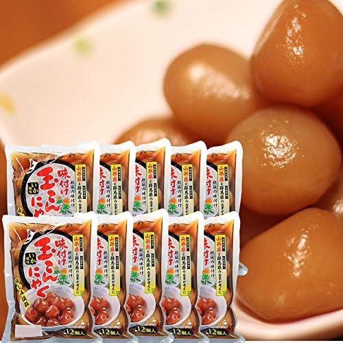 Seasoned Konjac Jelly 24 pieces (12 pieces x 2 packs) Yamagata NP [Konjac Jelly 12 pieces x 2 packs Kamnet BM] Immediate Dispatch