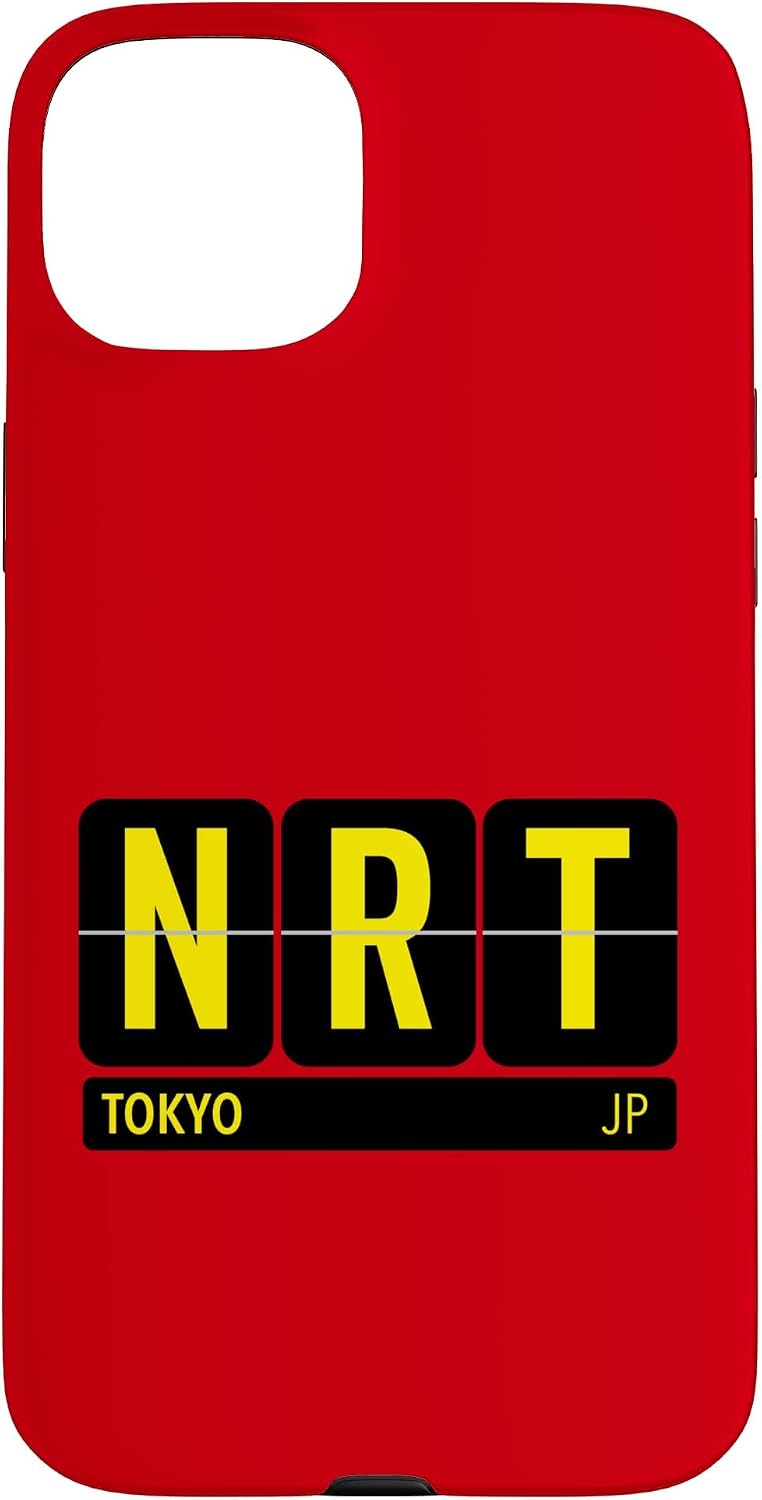 NRT 東京 日本 旅行 お土産 イエロー文字 スマホケース iPhone 11 用