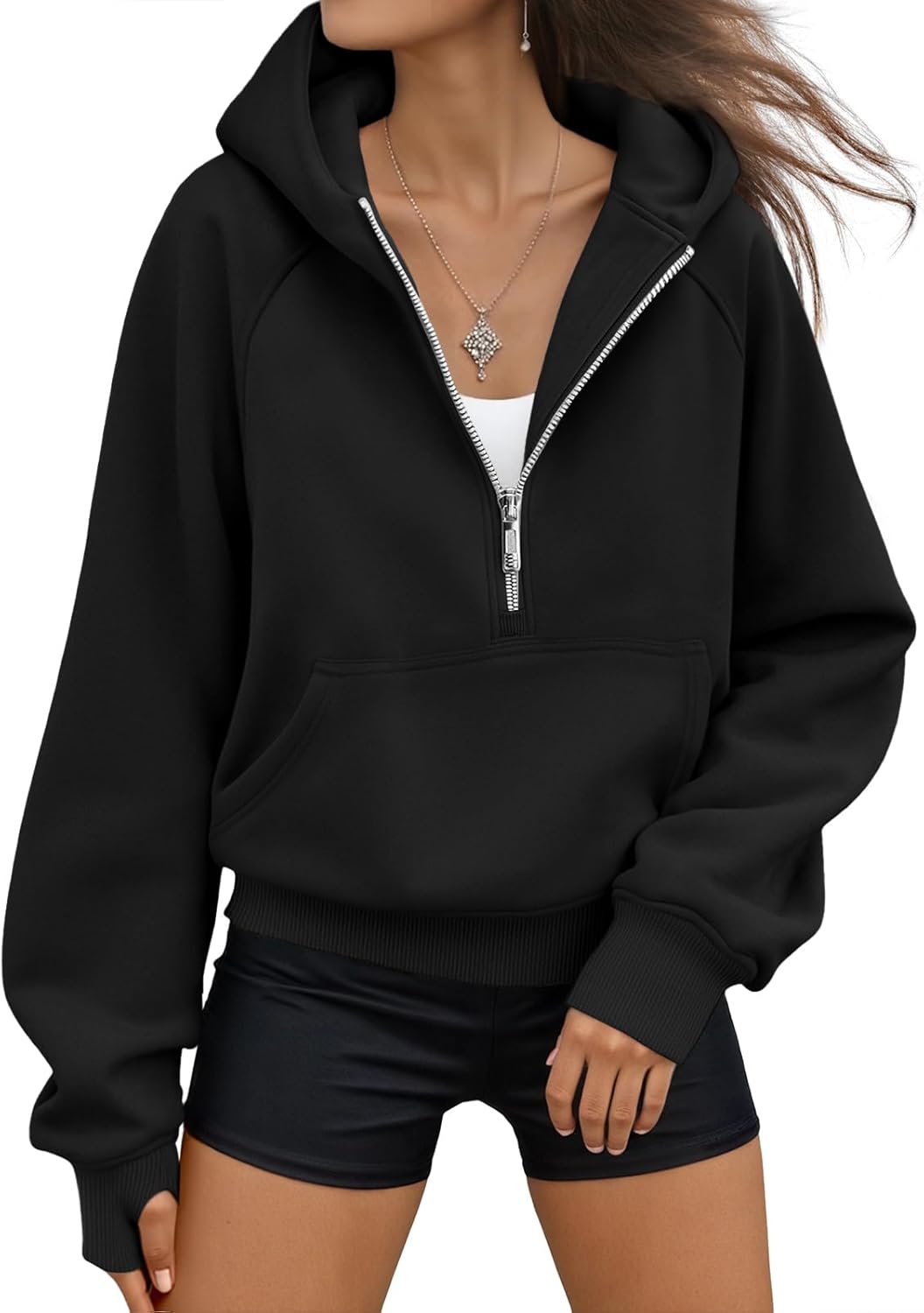 AUTOMET Sudaderas con capucha de mujer, sudaderas de forro polar para otoño, conjuntos de moda, sudaderas para hacer ejercicio, chaquetas con cremallera Y2K de invierno, sudaderas de gran tamaño, ropa