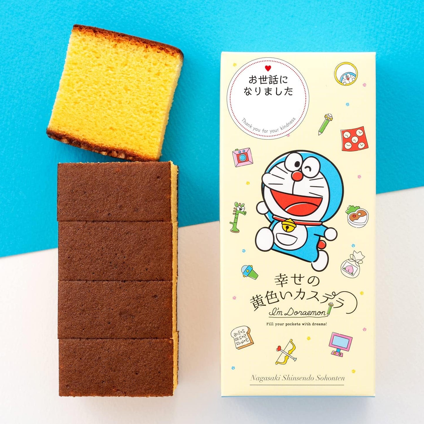 Nagasaki Shinsendo, Retirement, Loved by Doraemon, 5 Pieces x 10 Pieces, Includes Carrying Bag, Seal T340x10