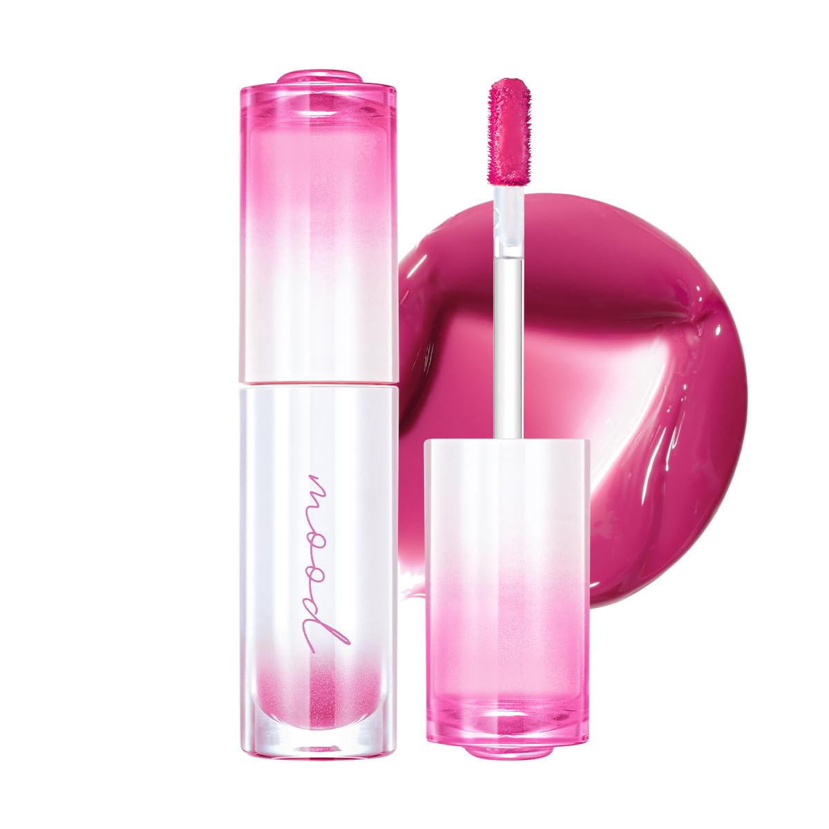 Peripera Ink Mood Glowy Tint | Tinte labial que realza los labios, naturalmente hidratante, ligero, que realza el brillo, duradero, cómodo, no pegajoso, sin película blanca (003 ROSE IN MIND)
