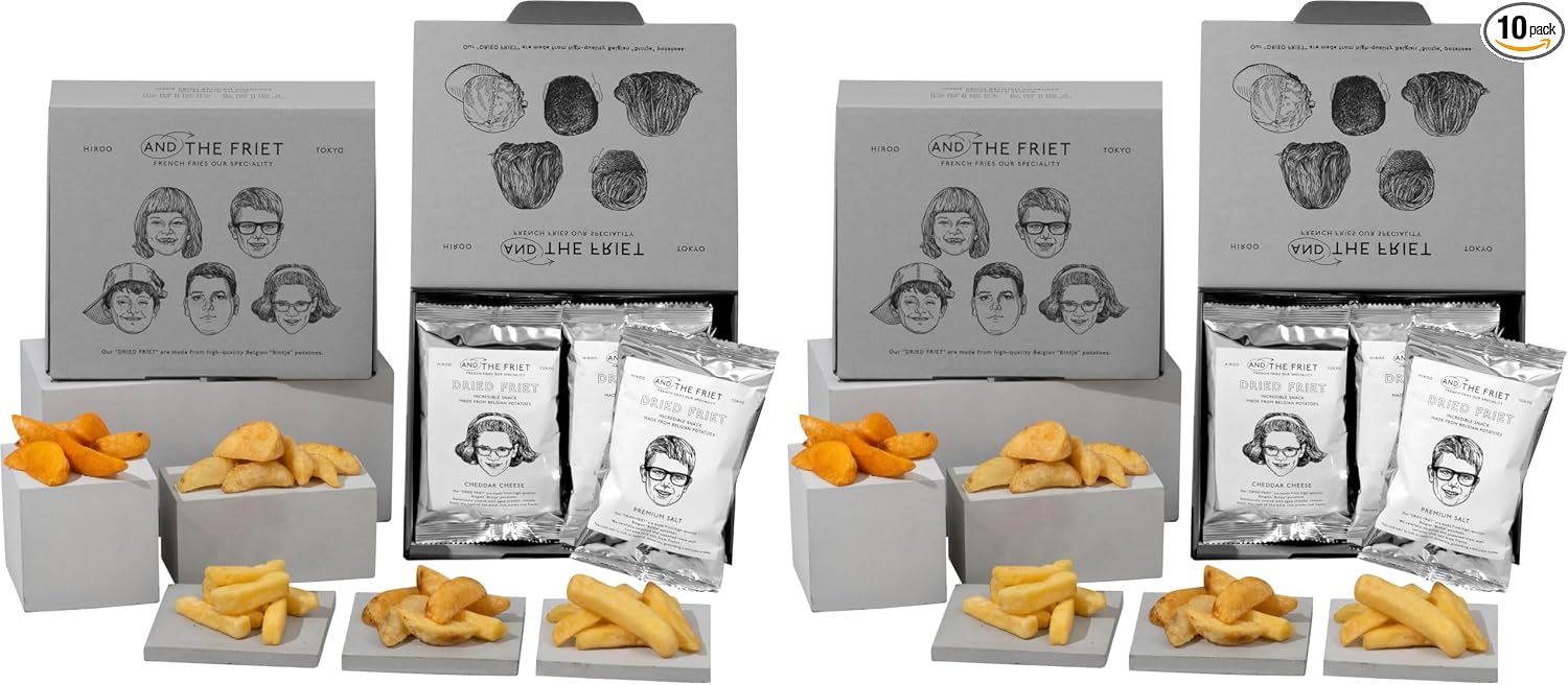 (Treat Yourself) AND THE FRIET Mini, Set of 5, Dry Friets, Snacks, Potatoes, Retirement, Tokyo Souvenir, Individually Wrapped, Souvenirs | Midway Sweets Housewarming Return Premium Potato Chips Assortment