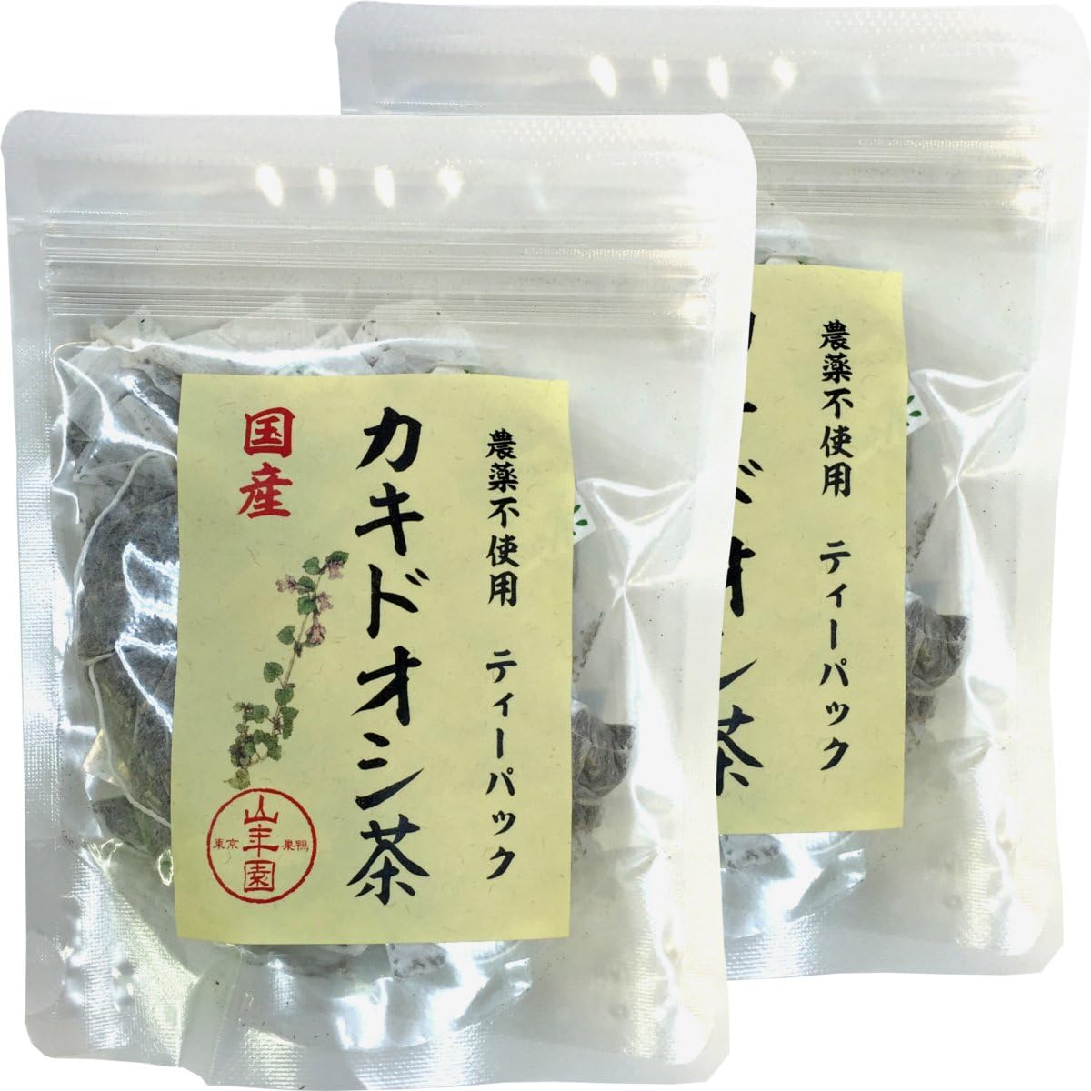 [100% Made in Japan] Kakido Oshi Tea Tea Pack, 0.06 oz (1.5 g) x 20 Packs, Made in Miyazaki Prefecture, Pesticide-free, Caffeinated Sugamo Tea House Yamanenen