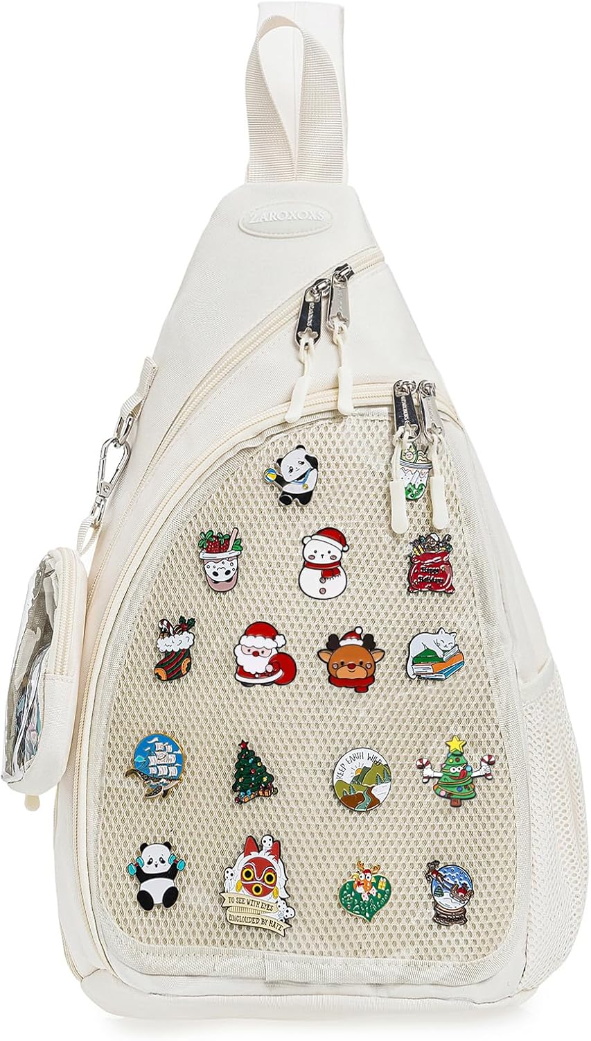 Oxford Ita Bag - Bolsa de hombro individual Mochila para senderismo | Pin Display Esmalte Pines